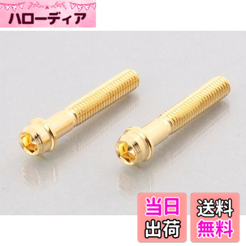 【送料無料】キタコ(KITACO) ビビッドボルト 24Kコーティング サイズ：M6xP1.0x45mm
