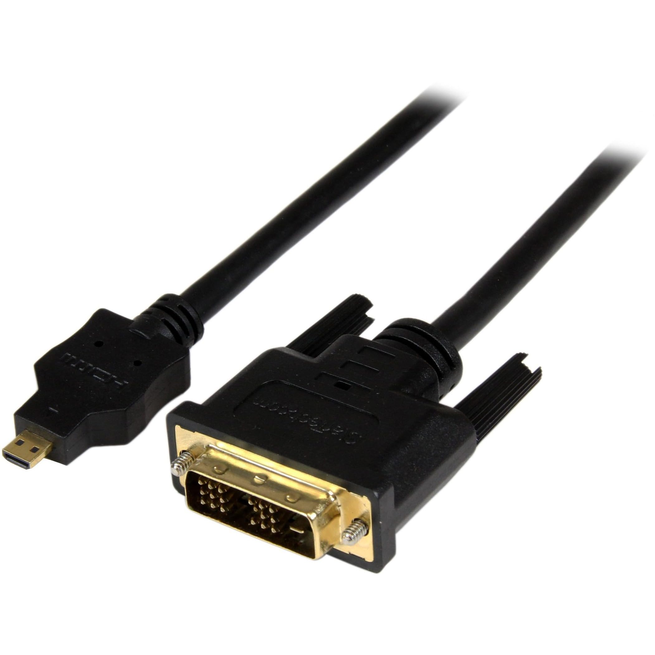 【送料無料】スターテック.com マイクロ/ミニHDMI - DVI-Dケーブル サイズ：2m