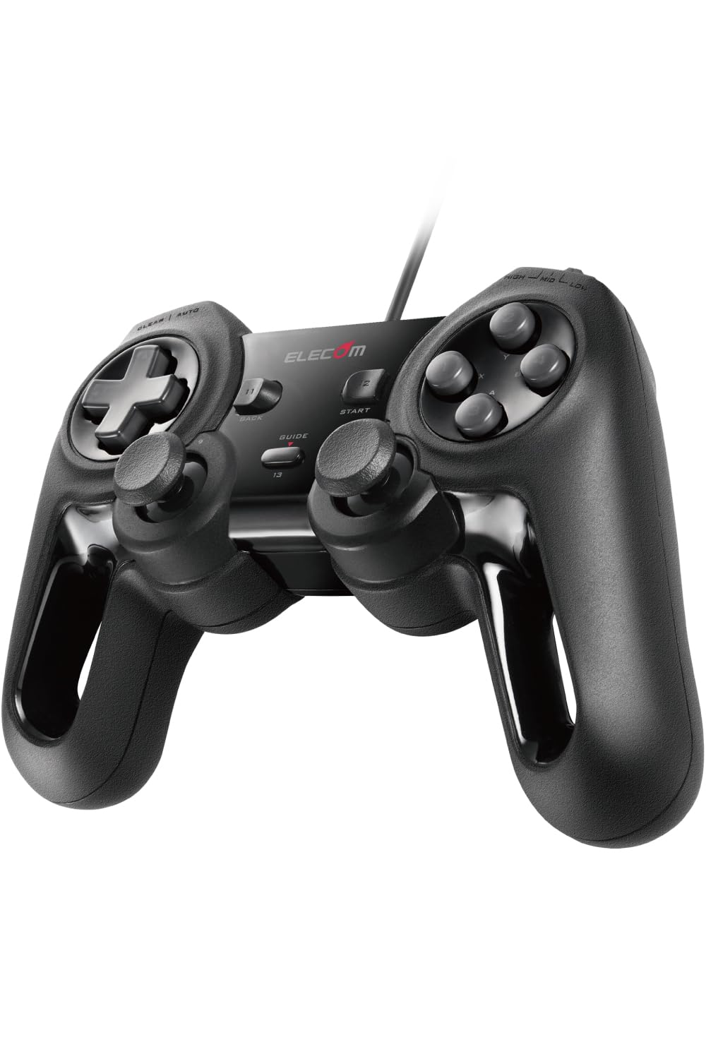 【送料無料】エレコム ゲームパッド 13ボタン Xinput 振動 連射 高耐久 JC-U4シリーズ 色：ブラック