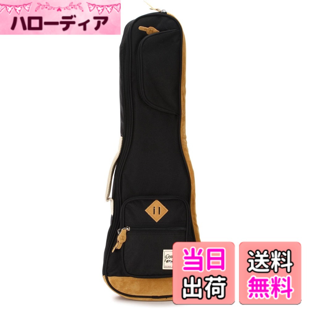 商品情報商品の説明商品紹介 個性を持ち運ぶ。個性的に持ち運ぶ。POWERPAD (パワーパッド) DESIGNER COLLECTION ウクレレ用のバッグにも、遊び心が欲しい。 いつでも同じような、誰とでも同じような黒いバッグじゃ、物足りない。その日の気分に合わせて、スタイルや服装に合わせて、いちばんしっくり馴染むものに持ち替えたい。 けれども大事な楽器を運ぶバッグだから、ただリーズナブルなだけ、デザインが良いだけ、では安心できない。 個性が大切な"ウクレレ"、それを持ち運ぶバッグだからこそ、つまり"ウクレレ・バッグにこそ"個性と遊び心を。 これをコンセプトに、従来のバッグ作りのノウハウにデザインのエッセンスを一滴加えて作ったウクレレ・バッグです。 ●一般的なテナーサイズのウクレレ各種をを収納することが出来ます。 ●楽器を衝撃から保護する、15mm厚のハード・クッション(POWER PAD)を底面と側面に装備しています。 (底面にはさらに10mm厚のPOWERPADを追加した頑強なダブル・クッション構造を採用しています。) ●内面上部には、ウクレレが左右に動くのを極力抑えるネック・ホールド・バンドを装備しています。 ●チューナー等の小物を収納可能なメイン・ポケットなど、収納も充実しています。 【実測内寸サイズ】(全カラー共通) ●全長:695mm ●ボディ部長:310mm ●首幅:110mm ●最大幅(上部):165mm ●最大幅(下部):240mm ●底部最大厚:70mm ご注意（免責）＞必ずお読みください *お持ちの楽器の収納可否についてはサイズ(実測値)をご参考下さい。なお、縫製製品ですので若干の差異が発生します。予めご了承ください。主な仕様 ●一般的なテナー・サイズのウクレレ各種を収納することが出来ます。● POWERPAD(クッション)の厚さ 底面:15mm + 10mm、持ち手反面の側面:15mmbr●チューナーやピックなどアクセサリを収納可能なメイン・ポケットなど、収納は3か所設けました。●持ちやすさに配慮したクッション素材入りのサイド・ハンドルとシングル・ショルダー・ストラップ●アウター・カラーに合わせたインナーとスエード調のジッパー持ち手/底部&パッド側マテリアルを採用