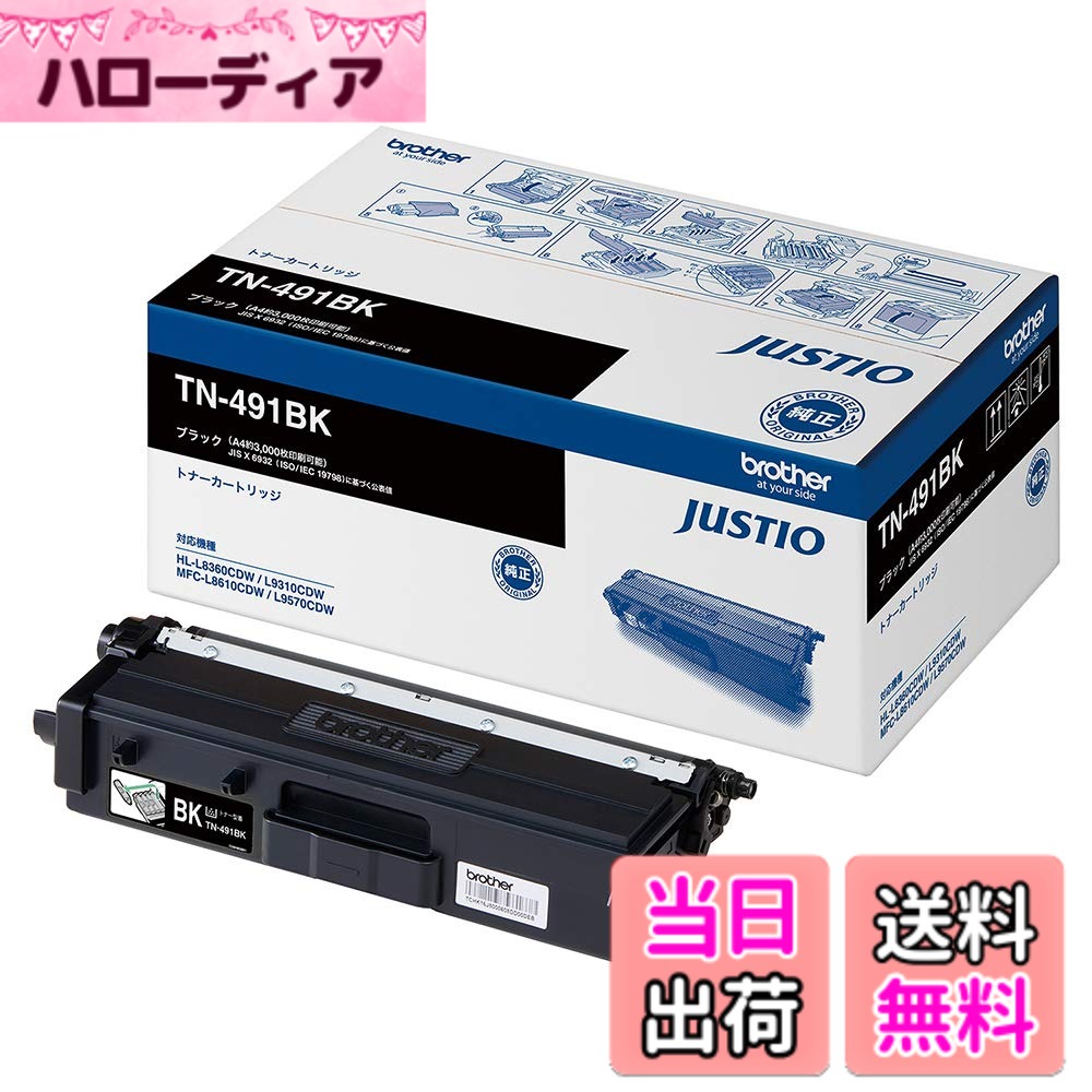 【送料無料】brother TN-491 色：ブラック、サイズ：A4