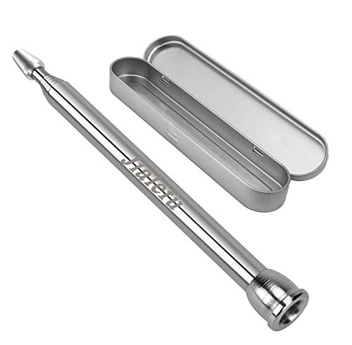 商品情報商品の説明主な仕様 伸縮式火吹き棒：収納時サイズ：13.7cm 使用時サイズ：62.5cm 直径0.5cm。使用時は全長62cmと長く、顔が火で焼けたり灰がかかる事もなく使えます。ステンレスの熱伝導で手元が熱くなることもありません。送風機やうちわと違い、先端部が細くなっているため、ピンポイントで空気が送れ、効率が良く灰の飛び散りもありません。強風力火吹き棒：バーベキュー（BBQ）や火起こしの時に非常に便利なコンパクトでポケットに収まる火吹き棒で、焚き火の点火時、種火・おき火状態を薪・炭に引火するときに、火力に応じてご自身の息で空気の量をコントロールできます。ピンポイントで空気を送り、わずかなおき火や炭火、弱くなった炎を蘇らせます。燃焼を促し雨天時での火おこしも可能となります。 （ご注意：太い口→細い口まで空気を送ります）高品質：本体は食器レベルのステンレス鋼（SUS304）が採用されでデザイン性も機能性も兼用いたします。耐久性は素晴らしく、傷つくと錆びる心配なく、環境にも優しいです。つや消しステンレスの風合いも良く、ステンレス管の切断面の面取りも行い高級感のある仕上がりになっています。指示棒など様々な用途： 火吹竹 としての条件を十分に満たし、焚き火火起こし、バーベキュー火起こし、炭火起こし に大活躍！非常に便利なコンパクトな火吹き棒です。バーベキューやキャンプのほか、地震など災害時にも役立ちます。 指示棒、子どものDIY道具としても活躍しています。便利安全：高級感が溢れるミニ鉄箱に入れ、持ち運びに便利なコンパクトサイズです、防水、防火の鉄箱収納ですから、アウトドアでも怖くなくで、火で焼けたり灰がかかる事も心配要らない勝てに使えます。【品質】運送の関係で収納用のボックス変形の恐れがありますから、もしお届けした商品に万一変形等がございましたら、メールもしくはお問い合わせフォームより、ご連絡をお願いいたします、新品交換させて頂きます。