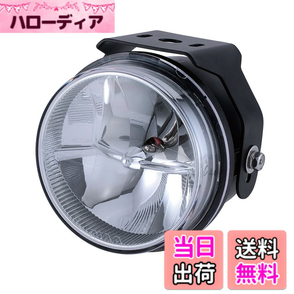 【送料無料】PIAA バイク用フォグランプ LED 6000K 追加ランプ バリエーション 色：ブラック、サイズ：径90mm