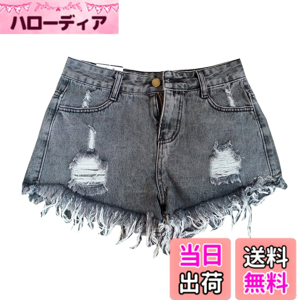 【送料無料】レディース ショートパンツ デニム ダメージ 短パン ショーパン ホッ...