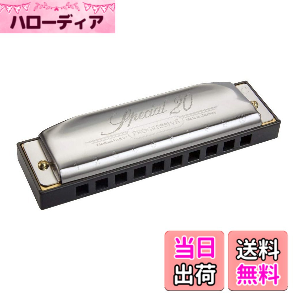 【送料無料】HOHNER ホーナー SPECIAL 20 スペシャル20 10ホールハーモニカ 【国内正規品】 ブルースハープタイプ 色：シルバー／ブラック、サイズ：キー:G