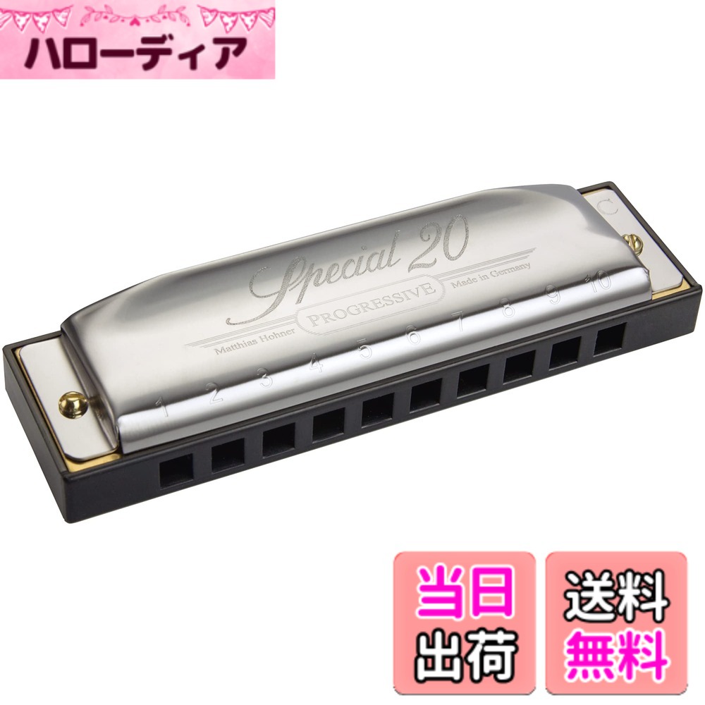 【送料無料】HOHNER ホーナー SPECIAL 20 スペシャル20 10ホールハーモニカ 【国内正規品】 ブルースハープタイプ 色：シルバー／ブラック、サイズ：キー:B