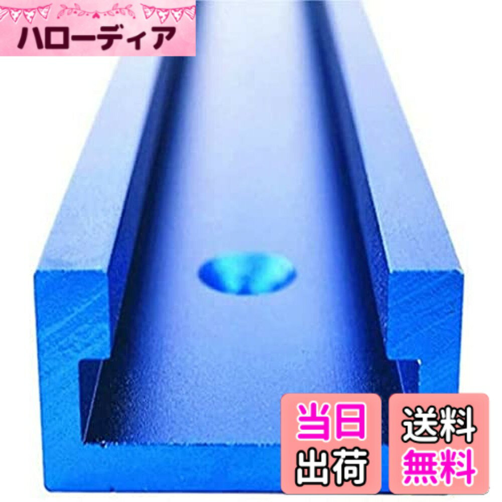 【送料無料】CarAngels Tスロットトラック 9.5mmx19mm規格 ワークテーブル 天板用 アルミ製 大工ツール テーブルソー用 ブルー サイズ：1000MM