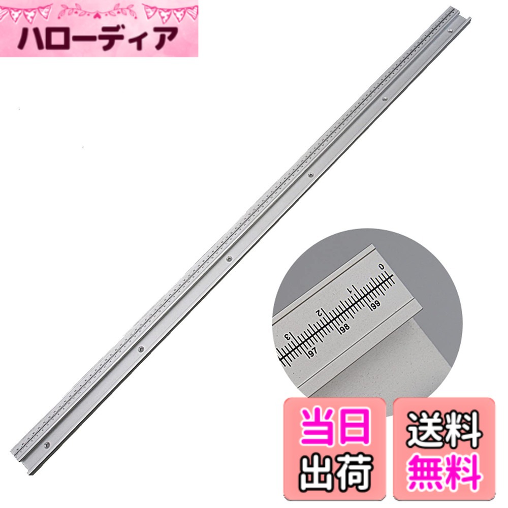 【送料無料】CarAngels 目盛り付きマイタートラック 45mm規格 アルミ製 Tスロットトラック クランプトラック 大工ツール テーブルソー用 サイズ：1000mm