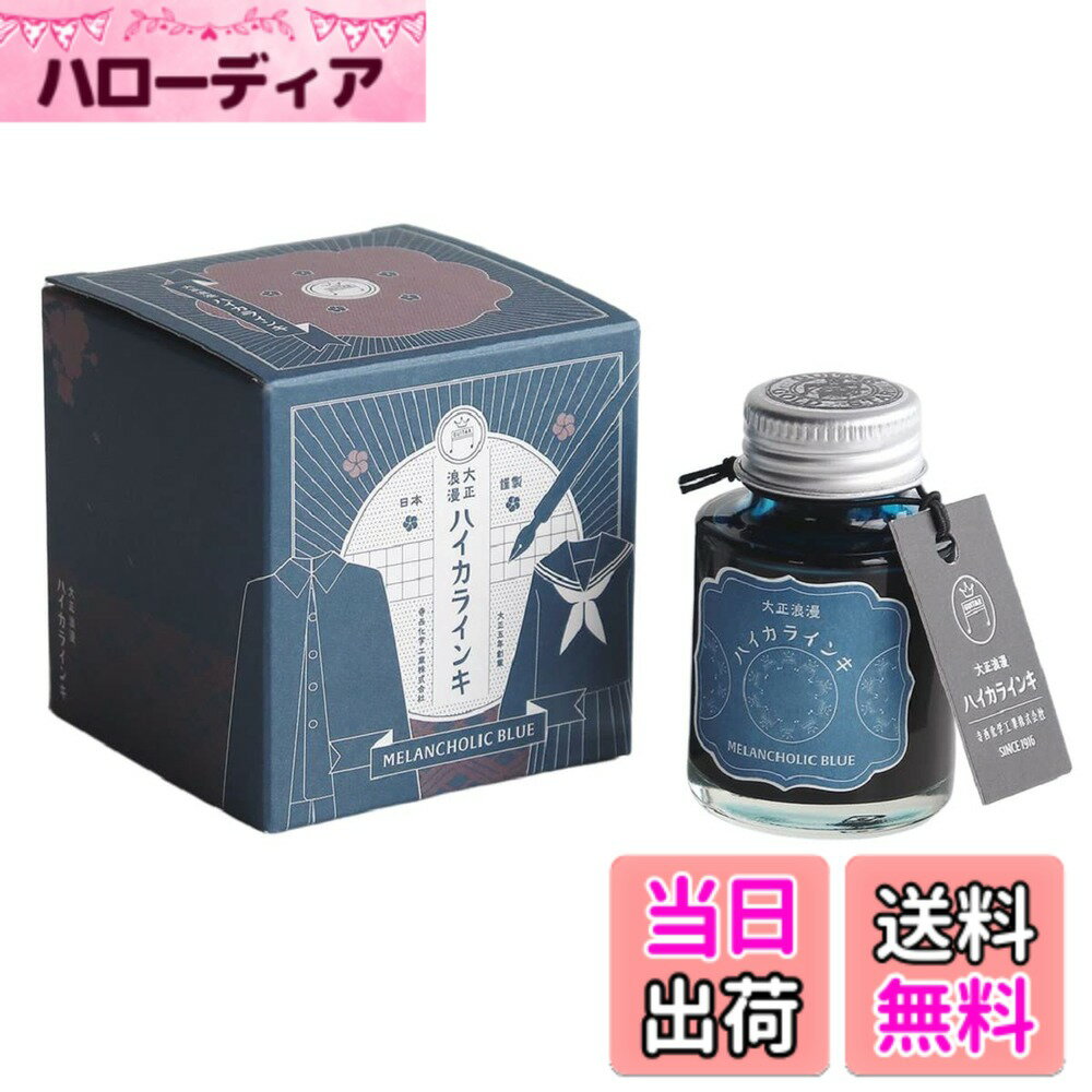 【送料無料】寺西化学 ギター 大正浪漫ハイカラインキ 色：ブルー、サイズ：40 ml