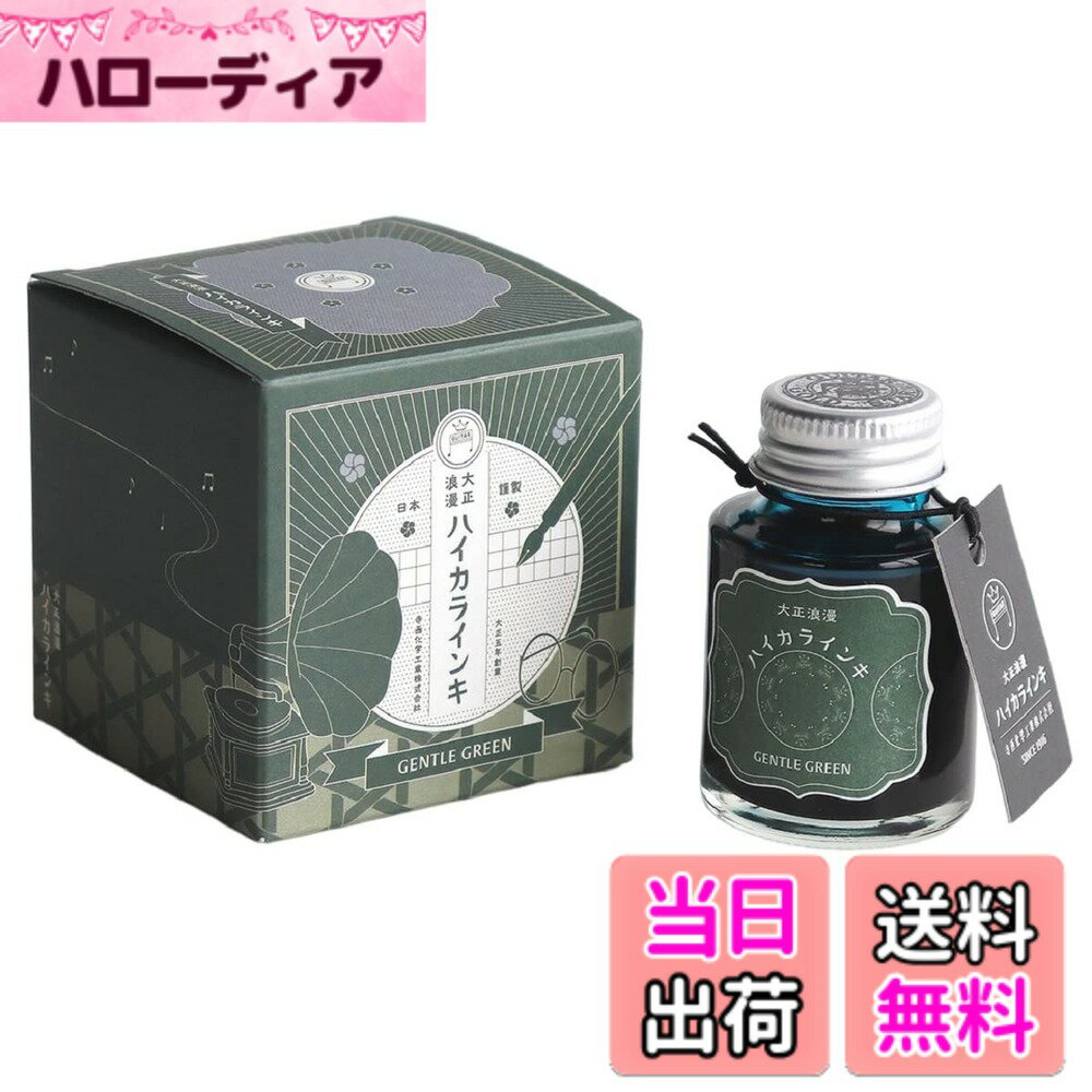 【送料無料】寺西化学 ギター 大正浪漫ハイカラインキ 色：グリーン、サイズ：40 ml