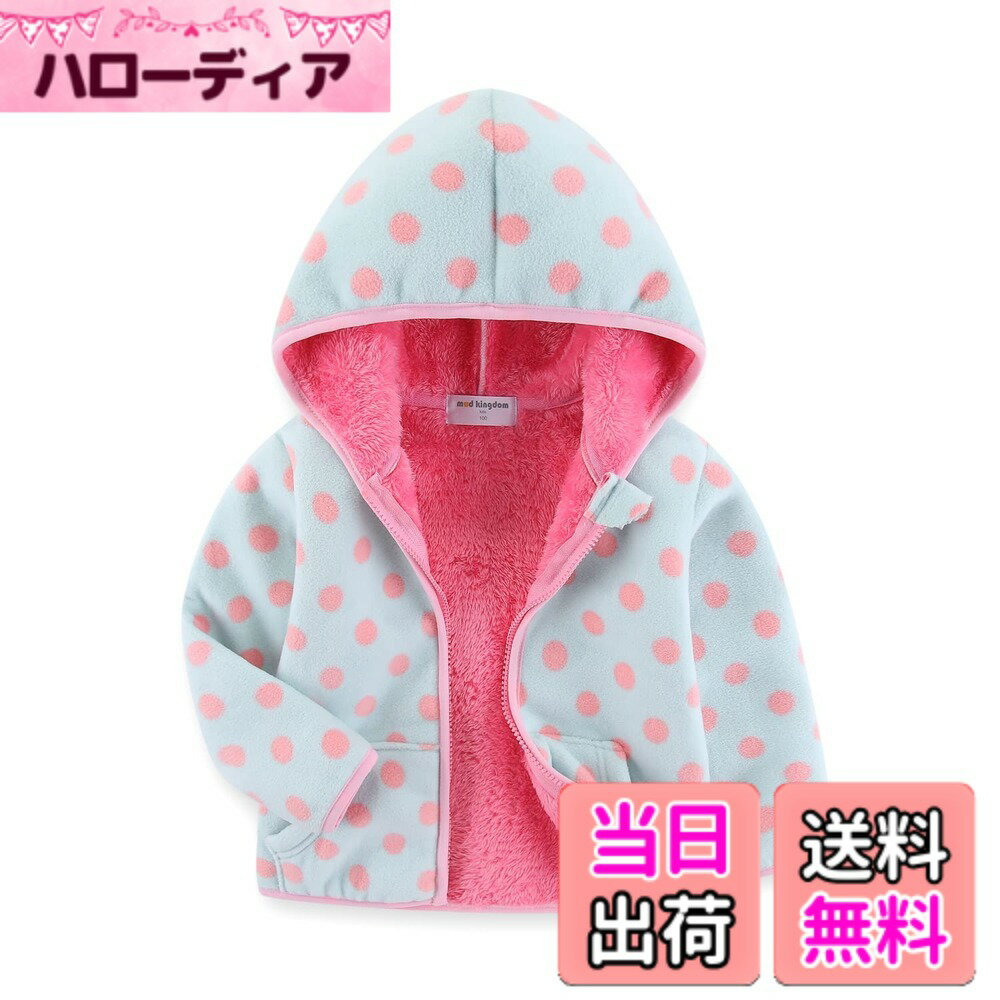 【送料無料】[LSMUDKINGDOM] キッズ フリースジャケット 男の子 女の子 裏起毛 もこもこ アウター 暖かい 厚手 防風 防寒 色：水色、サイズ：110