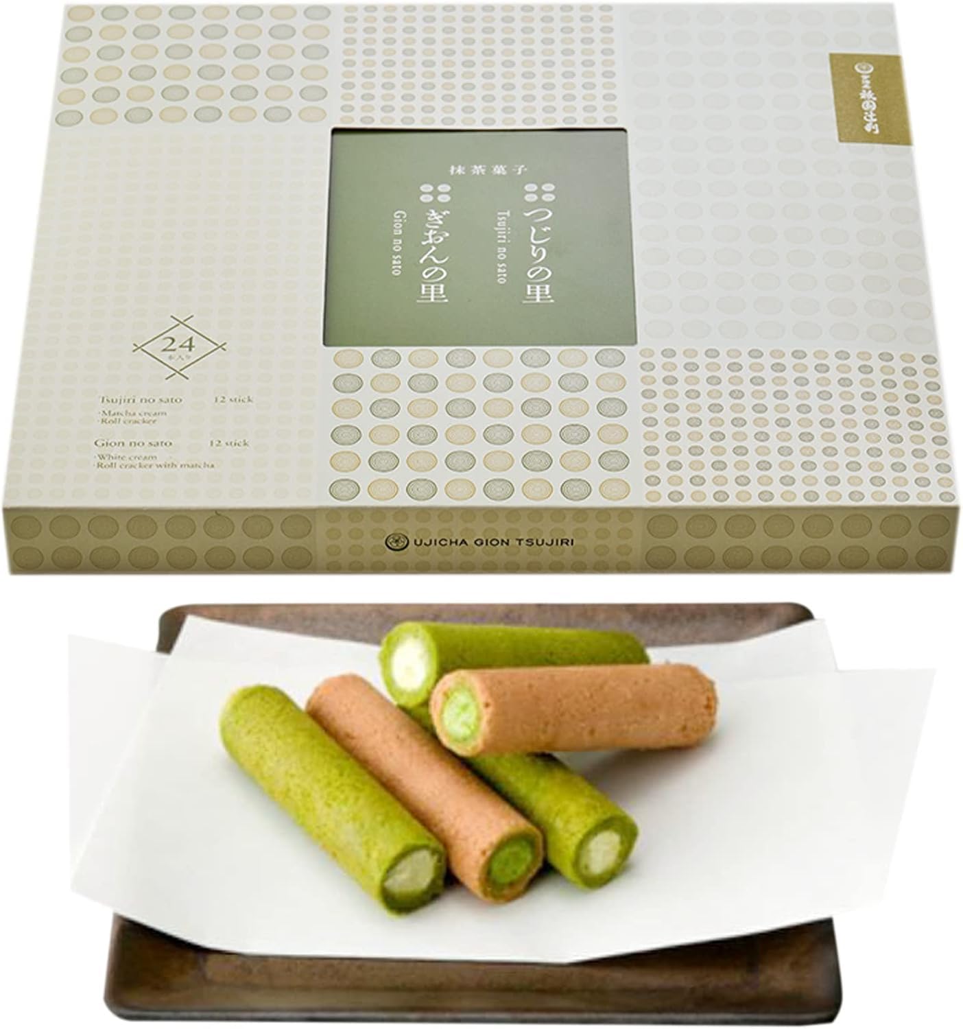 【送料無料】祇園辻利 京都 宇治茶 抹茶菓子 詰め合わせ つじりの里 ぎおんの里 個包装 【ギフト プレゼント 抹茶 スイーツ 京都 お土産】 サイズ：24本入