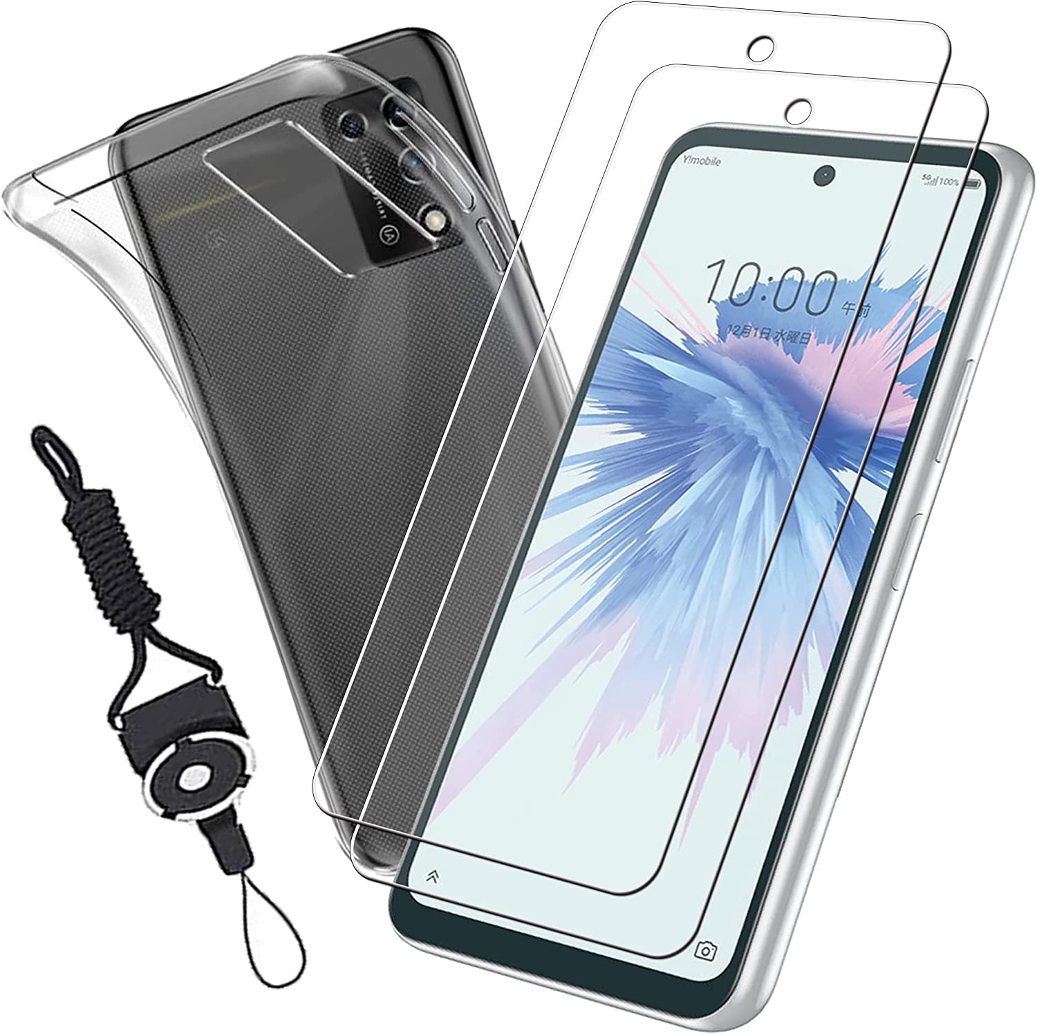 【送料無料】asfxcabdfs Xiaomi Redmi Note 10 JE ガラスフィルム 強化ガラス 日本旭硝子製 硬度9H 貼り付け簡単 気泡ゼロ 飛散防止 指紋防止 撥水撥油 耐衝撃 サイズ：【2+1】 ZTE Libero 5G II
