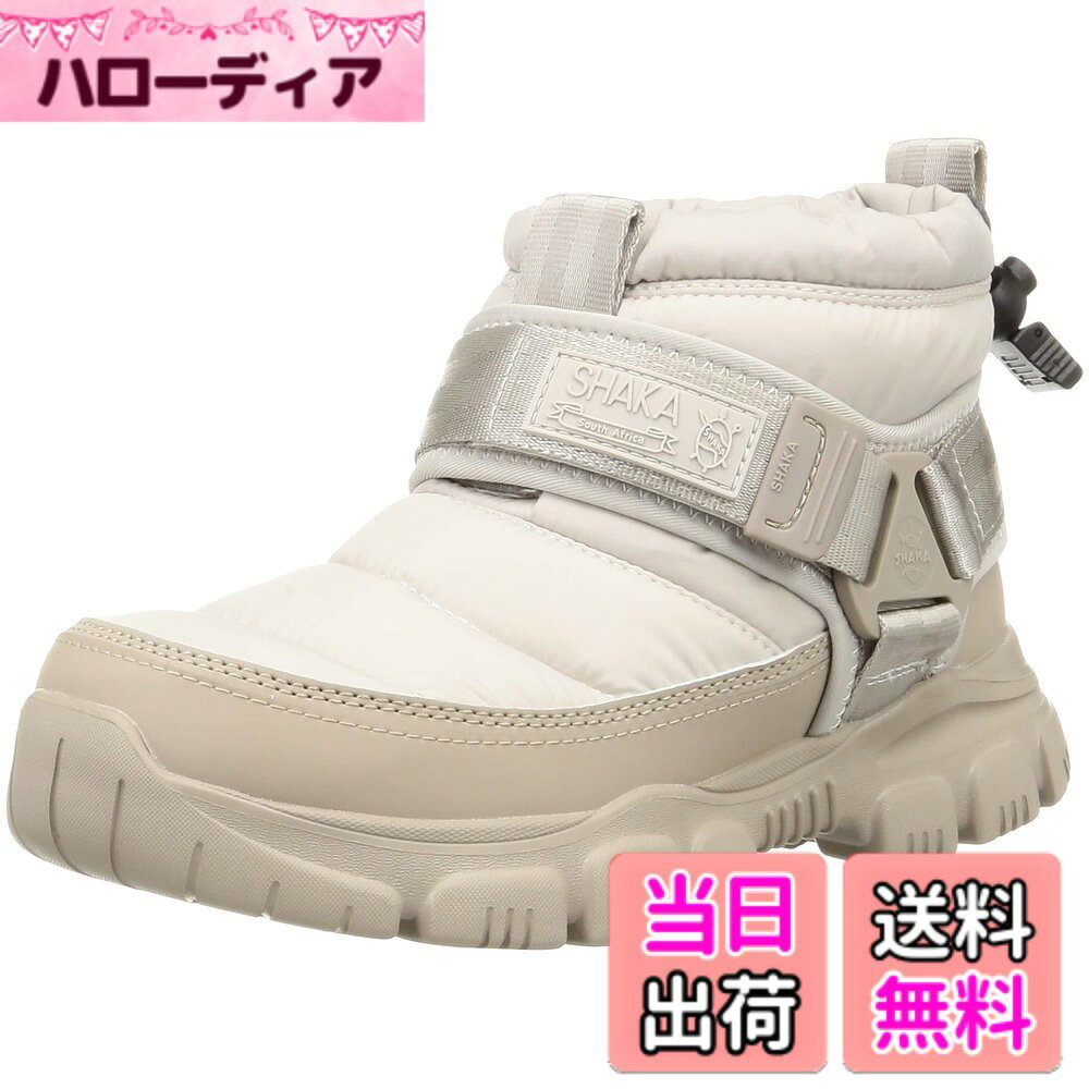 商品情報商品の説明説明 【SHAKA(シャカ)史上最高のウィンターブーツ】 高機能ウィンターブーツとしておなじみの「SNUG BOOTIE AT/スナッグブーティーAT」を、高級感のある撥水素材MINOTECH STでリニューアルした中綿ブーツ(※2023年モデル~)。 秋冬キャンパーやアウトドア好きに向けて機能面を追求したアイテムが、より街履きや旅行にもピッタリな仕様へとアップデートされました。 スポーツサンダルを長年展開してきたSHAKAならではのノウハウが込められてたファッション性と実用性を併せ持つ中綿ブーツです。 ※2022年モデル(旧ロゴ)はアッパーに撥水性と透湿性に優れたCOMFORTASWRと再生PET素材のECOPETを組み合わせたサステナブルファブリックを採用しています。 【本格ギアとして機能面を追求】 アッパー素材のMINOTECH ST(ミノテック)は天然素材の様なさらっとやわらかな風合いを持ちつつも、ストレッチ性と通気性、透湿性を備えたまま水滴を滑り落とし、撥水性をもった高機能素材です。 中綿には高い断熱性と透湿性を誇る3M THINSULATE(3Mシンサレート)を採用し、履き口をドローコードで絞るデザインで冷気をシャットアウト。 中敷き(インソール)には高い抗菌・防臭効果、通気性、クッション性の高い「SHAKA IN-FOAM(シャカインフォーム)」を採用し快適な履き心地を実現。 【SHAKAが誇るオリジナルソール】 アウトソールには全地形対応でグリップ力、クッション性が高いALL-TERRAIN(オールテレーン:AT) SOLEを使用。 軽量で衝撃吸収性に優れたEVA素材と耐久性とグリップ力を併せ持つラバー素材を掛け合わせたATソールは、普段のコンクリートもアウトドアフィールドでの地面でも歩きやすく快適で軽快な歩行をサポートしてくれます。 【SHAKA(シャカ)】 春夏のスポーツサンダルだけでなく、秋冬の足元もサポートするトータルフットウェアブランド。 2023SSシーズンより「SHAKA(シャカ)」はリニューアルしロゴを刷新。 ファッションとアウトドアスタイルの融合に加え、『行こう。自由 だ。』の新テーマのもと『旅』を軸に様々なシーンで対応する利便性の高いデザインと長時間の歩行をサポートする機能性のあるフットウェアを提案します。 ※カラーによって旧ロゴと新ロゴが分かれております。ご注意ください。 【サイズ展開】 US4=22cm, US5=23cm, US6=24cm, US7=25cm, US8=26cm, US9=27cm, US10=28cm, US11=29cm, US12=30cm主な仕様 【素材】甲/ ポリエステル 底/合成底【こだわりの1足】秋冬キャンパーに向け、ギアとして機能面を追求したSNUG BOOTIE AT(スナッグ ブーティ・エーティ)。 ※2022年モデルからはサステナブルファブリックに変更された為、"難燃加工"は施されておりません。予めご了承ください。【環境にも配慮】アッパーに撥水性と透湿性に優れたCOMFORTASWRと再生PET素材のECOPETを組み合わせたサステナブルファブリックを採用。【機能面をとことん追求】中綿は高い保温性と透湿性を誇る高機能中綿素材の“THINSULATE"、中敷きには高い抗菌・防臭効果、通気性、クッション性の高い“SHAKA IN-FOAM"を採用しています。【ATソールとは】ATとは「ALL TERRAIN(全地形対応型)」の意味で、底材にEVAインジェクションを使用し、軽量化とクッション性が向上。また底面中央にシャカのアイコンでもあるシャークトゥースグリップを進化させ、全方向へのグリップアプローチを可能にしています。