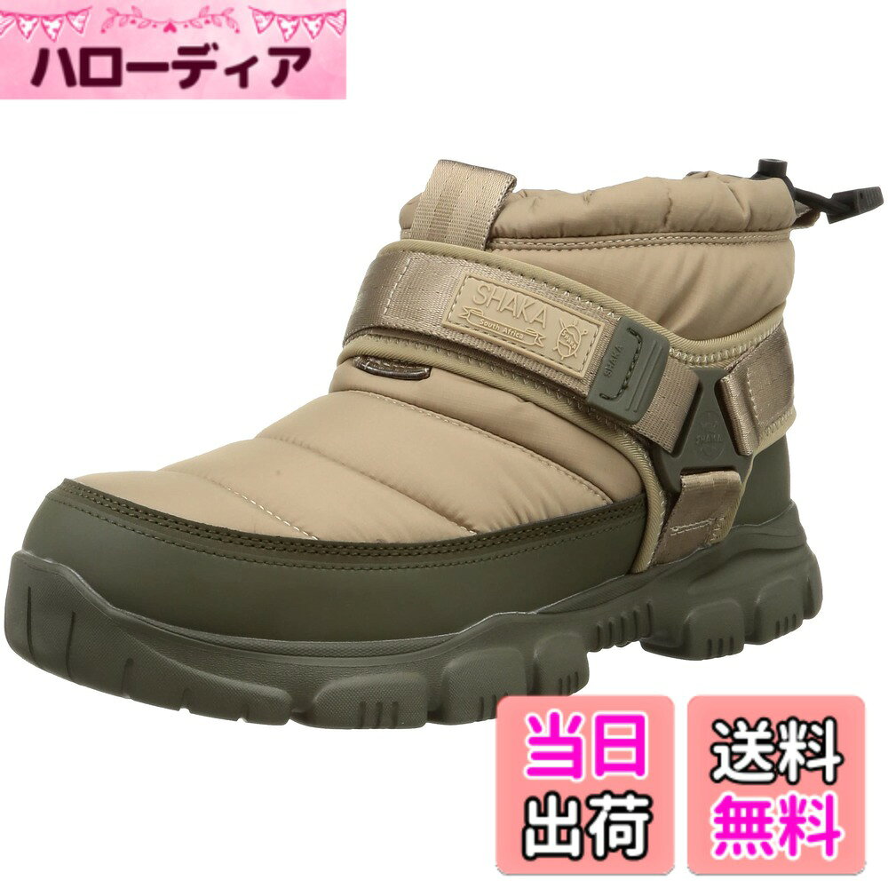 商品情報商品の説明説明 【SHAKA(シャカ)史上最高のウィンターブーツ】 高機能ウィンターブーツとしておなじみの「SNUG BOOTIE AT/スナッグブーティーAT」を、高級感のある撥水素材MINOTECH STでリニューアルした中綿ブーツ(※2023年モデル~)。 秋冬キャンパーやアウトドア好きに向けて機能面を追求したアイテムが、より街履きや旅行にもピッタリな仕様へとアップデートされました。 スポーツサンダルを長年展開してきたSHAKAならではのノウハウが込められてたファッション性と実用性を併せ持つ中綿ブーツです。 ※2022年モデル(旧ロゴ)はアッパーに撥水性と透湿性に優れたCOMFORTASWRと再生PET素材のECOPETを組み合わせたサステナブルファブリックを採用しています。 【本格ギアとして機能面を追求】 アッパー素材のMINOTECH ST(ミノテック)は天然素材の様なさらっとやわらかな風合いを持ちつつも、ストレッチ性と通気性、透湿性を備えたまま水滴を滑り落とし、撥水性をもった高機能素材です。 中綿には高い断熱性と透湿性を誇る3M THINSULATE(3Mシンサレート)を採用し、履き口をドローコードで絞るデザインで冷気をシャットアウト。 中敷き(インソール)には高い抗菌・防臭効果、通気性、クッション性の高い「SHAKA IN-FOAM(シャカインフォーム)」を採用し快適な履き心地を実現。 【SHAKAが誇るオリジナルソール】 アウトソールには全地形対応でグリップ力、クッション性が高いALL-TERRAIN(オールテレーン:AT) SOLEを使用。 軽量で衝撃吸収性に優れたEVA素材と耐久性とグリップ力を併せ持つラバー素材を掛け合わせたATソールは、普段のコンクリートもアウトドアフィールドでの地面でも歩きやすく快適で軽快な歩行をサポートしてくれます。 【SHAKA(シャカ)】 春夏のスポーツサンダルだけでなく、秋冬の足元もサポートするトータルフットウェアブランド。 2023SSシーズンより「SHAKA(シャカ)」はリニューアルしロゴを刷新。 ファッションとアウトドアスタイルの融合に加え、『行こう。自由 だ。』の新テーマのもと『旅』を軸に様々なシーンで対応する利便性の高いデザインと長時間の歩行をサポートする機能性のあるフットウェアを提案します。 ※カラーによって旧ロゴと新ロゴが分かれております。ご注意ください。 【サイズ展開】 US4=22cm, US5=23cm, US6=24cm, US7=25cm, US8=26cm, US9=27cm, US10=28cm, US11=29cm, US12=30cm主な仕様 【素材】甲/ ポリエステル 底/合成底【こだわりの1足】秋冬キャンパーに向け、ギアとして機能面を追求したSNUG BOOTIE AT(スナッグ ブーティ・エーティ)。 ※2022年モデルからはサステナブルファブリックに変更された為、"難燃加工"は施されておりません。予めご了承ください。【環境にも配慮】アッパーに撥水性と透湿性に優れたCOMFORTASWRと再生PET素材のECOPETを組み合わせたサステナブルファブリックを採用。【機能面をとことん追求】中綿は高い保温性と透湿性を誇る高機能中綿素材の“THINSULATE"、中敷きには高い抗菌・防臭効果、通気性、クッション性の高い“SHAKA IN-FOAM"を採用しています。【ATソールとは】ATとは「ALL TERRAIN(全地形対応型)」の意味で、底材にEVAインジェクションを使用し、軽量化とクッション性が向上。また底面中央にシャカのアイコンでもあるシャークトゥースグリップを進化させ、全方向へのグリップアプローチを可能にしています。