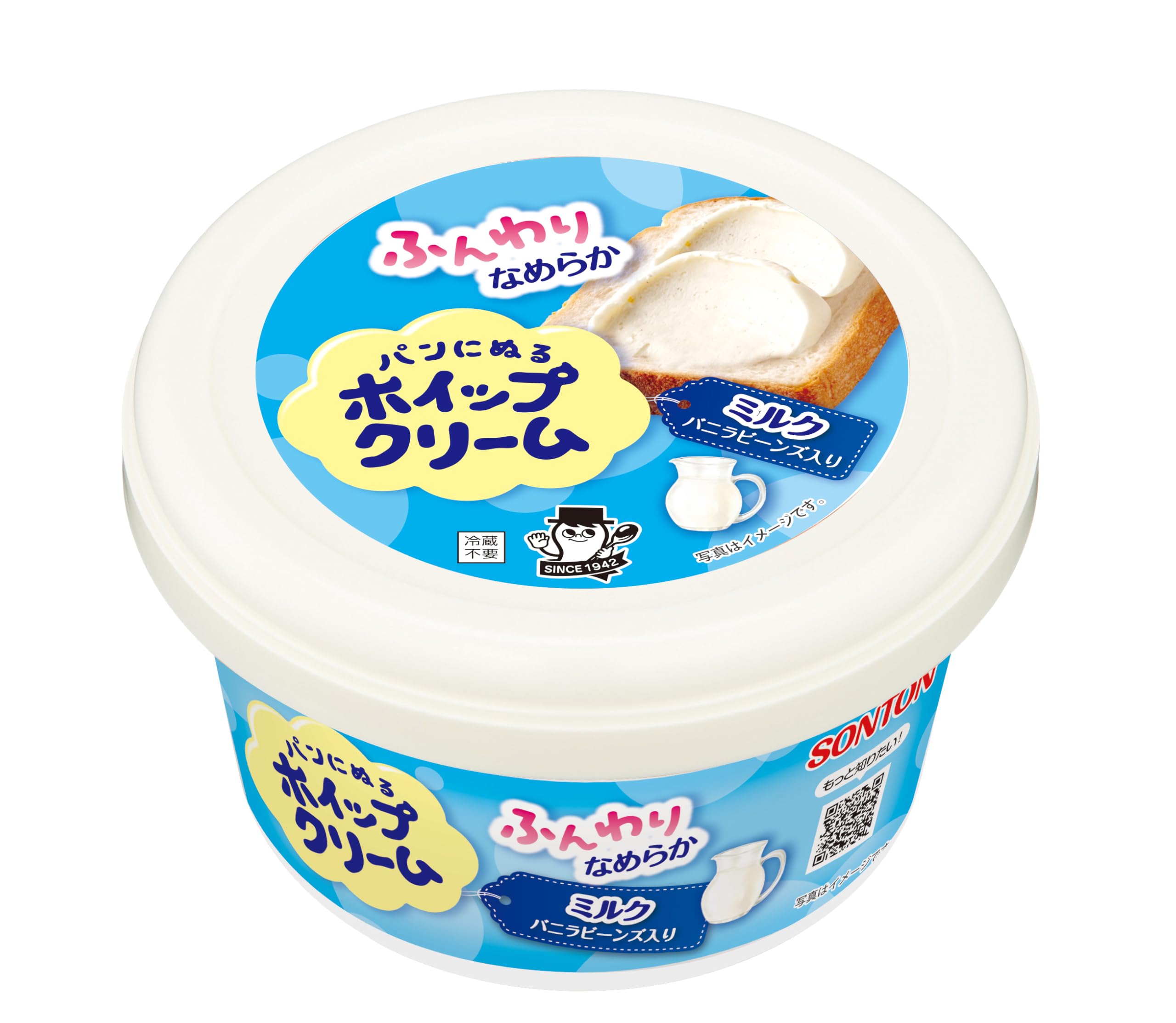 【送料無料】ソントン パンにぬるホイップクリーム ミルク 150g サイズ：Pack of 1