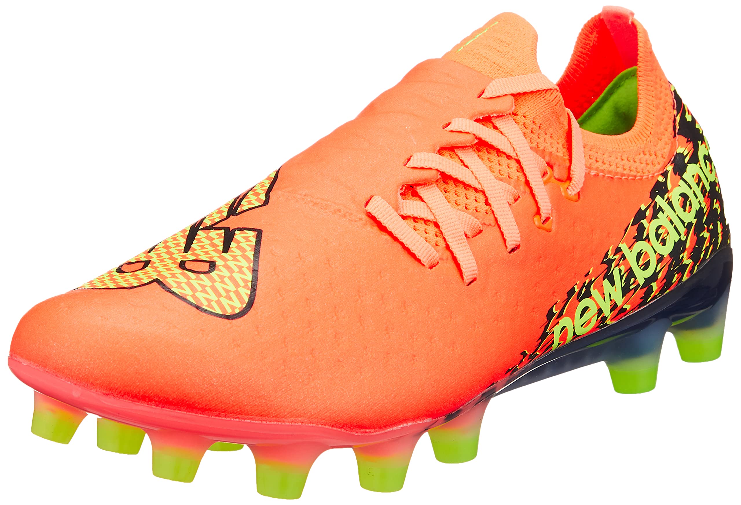 足球 - 【送料無料】new balance(ニューバランス) メンズ Furon v7 Pro HG(SF1H) フューロンサッカースパイク 色：DF7(ORANGE/BLACK)、サイズ：25.0 cm 2E