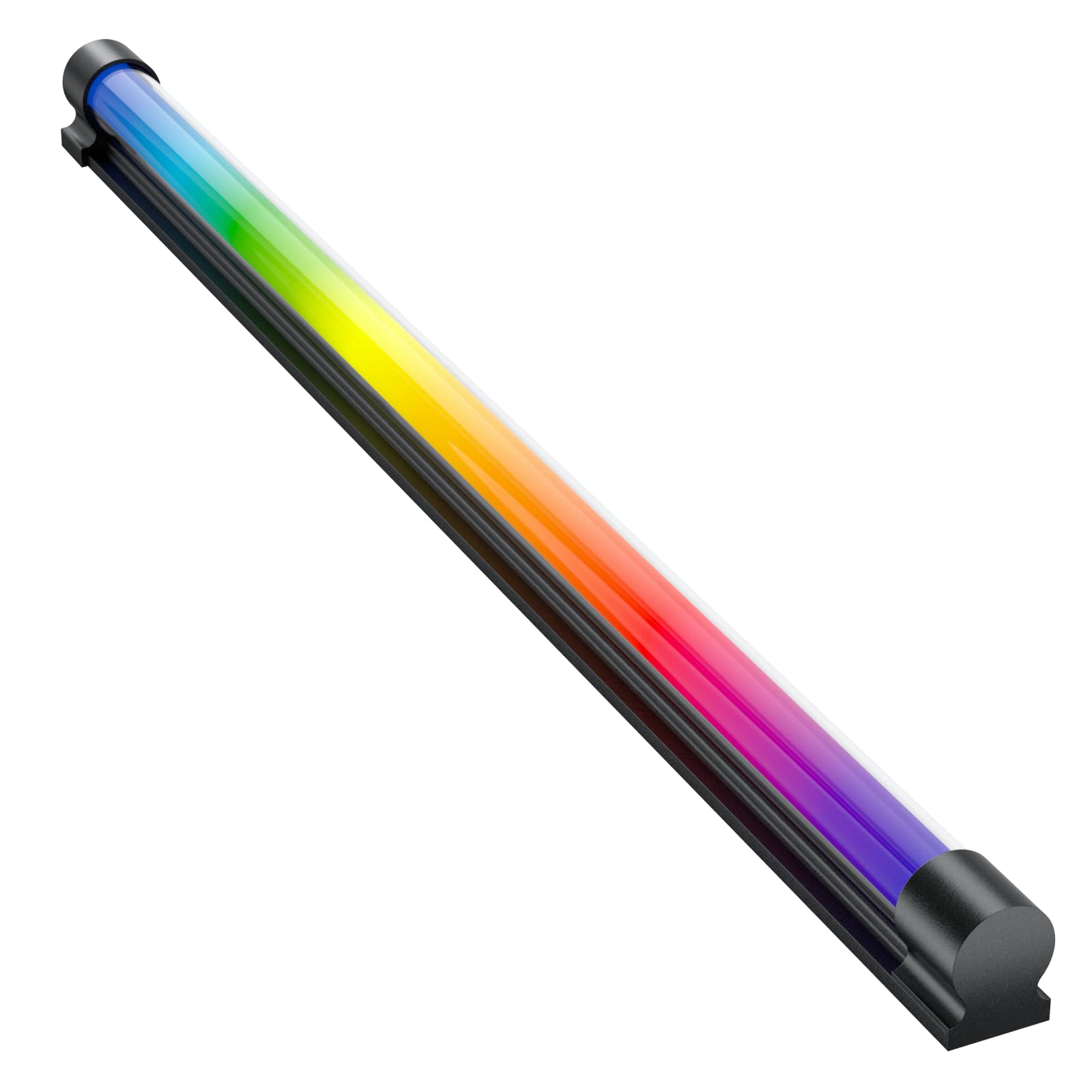 Novonest LEDライト ストリップ RGB LEDテープライト PCケース用 滑らかなLEDライトバー アドレス指定可能な5V 3PIN ARGB LEDストリップライト DIY 自作pc 色：ブラック、サイズ：LBハイライト-360mm