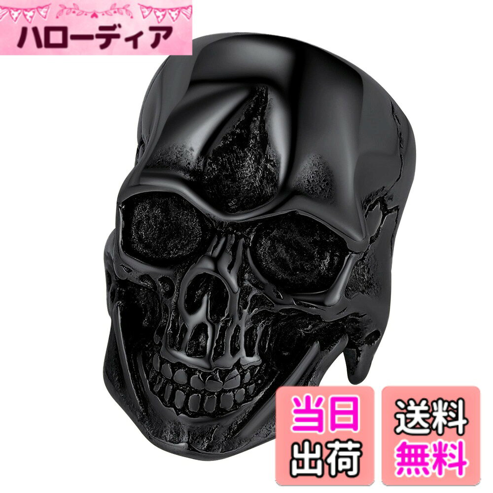 商品情報商品の説明主な仕様 かっこいいスカルリングが登場します。額に銃痕が入った髑髏指輪は存在感が放つ、手軽に華やかさをプラスしてくれます。サージカルステンレス製：サビない、変色しない、金属アレルギーを誘発しにくい、医療現場でも使用される優れた素材。スカルリングサイズ：縦34mm、横24mm、厚さ2mm；14号-29号対応シーン&スタイル：クリスマス・バンドライブ・ハロウィン・仮装パーティー・イベント・カジュアル・アンティーク・ストリート・J-pop・ロック・パンク・ゴシック・ヒップホップ・V系・原宿系・B系など包装：リングx1、ギフトボックスx1、巾着x1