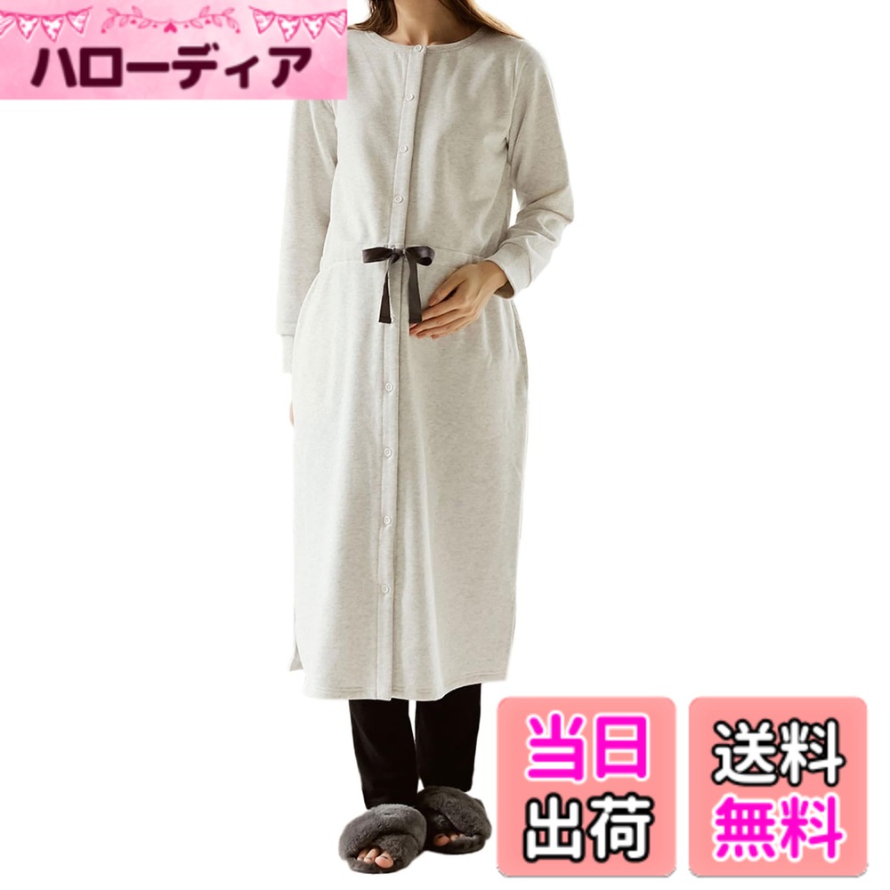 商品情報商品の説明説明 春先まで大活躍！産院推奨の長め丈＆前開きデザインでホームウェアやワンマイルウエアとしても着回せます 裏毛素材の中でも、特に軽くてやわらかなミニ裏毛素材。温かくふんわり肌当たりを良くするために素材の裏面だけ微起毛をかけました。春先の肌寒い時期までロングシーズン活躍。吸汗性や保温性に優れているので、ルームウェアやパジャマとしておすすめです。ウエストのドロストリングでサイズ調整でき、スタイルよく見せるデザイン。サイドスリット入りなので足さばきも快適です。セットのレギンスとコーデすれば、すっきりとしたバランスで着られます。 ・前開きデザインなので授乳しやすく羽織りとしても使用できるのも高ポイント。 ・ワンピースは授乳しやすいように胸元の第2から第4ボタンがスナップになっているので、マタニティ期だけでなく産後まで活躍します ・袖口はリブデザインになっていて、水回りの作業をするときに袖を丁度良い丈で留めやすいのも嬉しい ・レギンスは伸縮性のあるベア天竺カットソーを使用し、お腹にやさしくフィット。ウエストを折り返して妊娠初期や産後も使えます ※オートミールは顔映りが良くなる杢グレー系カラーです ＊＊＊＊＊＊＊＊＊＊＊＊＊＊＊＊＊＊＊ ワンピース 透け感：なし 裏地：なし 伸縮性：あり 光沢感：なし 生地の厚さ：やや厚手 レギンス 透け感：なし 裏地：なし 伸縮性：あり 光沢感：なし 生地の厚さ：普通 ＊＊＊＊＊＊＊＊＊＊＊＊＊＊＊＊＊＊＊ ■商品コード/10237 ※モデル着用画像はイメージとなります。 商品の正しい色は商品画像をご確認ください。主な仕様 【春先まで大活躍！産院推奨の長め丈＆前開きデザインでホームウェアやワンマイルウエアとしても着回せます】裏毛素材の中でも、特に軽くてやわらかなミニ裏毛素材。温かくふんわり肌当たりを良くするために素材の裏面だけ微起毛をかけました。春先の肌寒い時期までロングシーズン活躍。吸汗性や保温性に優れているので、ルームウェアやパジャマとしておすすめです。ウエストのドロストリングでサイズ調整でき、スタイルよく見せるデザイン。サイドスリット入りなので足さばきも快適です。セットのレギンスとコーデすれば、すっきりとしたバランスで着られます。【産前-産後まで使える裏毛裏起毛ウエスト切替ワンピース&産後も使えるレギンスパジャマ】・前開きデザインなので授乳しやすく羽織りとしても使用できるのも高ポイント。・ワンピースは授乳しやすいように胸元の第2から第4ボタンがスナップになっているので、マタニティ期だけでなく産後まで活躍します・袖口はリブデザインになっていて、水回りの作業をするときに袖を丁度良い丈で留めやすいのも嬉しい・レギンスは伸縮性のあるベア天竺カットソーを使用し、お腹にやさしくフィット。ウエストを折り返して妊娠初期や産後も使えます※オートミールは顔映りが良くなる杢グレー系カラーですサイズ名:M、(パジャマ上)着丈:110、袖丈:58、肩幅:34、身幅:49、裾幅:60、(パジャマ下)腹囲:69-99、総丈:96、股下:68、ヒップ:86-92、わたり:25、裾幅:13br産前-産後対応、セット商品、産院推奨前開きネグリジェタイプのナイティ、ポケット付、あったか素材、授乳しやすい仕様　お洗濯=洗濯機OK(洗濯ネット使用)　※素材の特性上、汗や雨などでぬれると色移りすることがあります企画デザイン：日本／生産国：中国