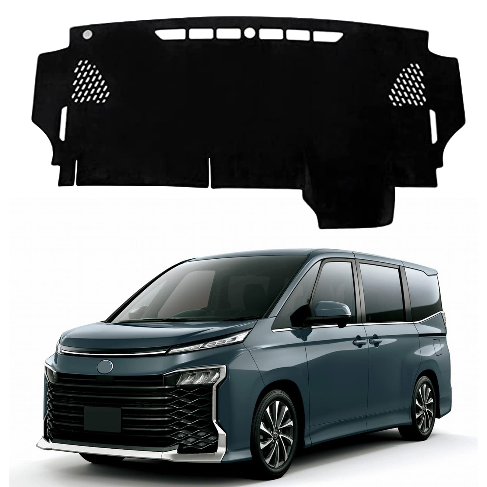 【送料無料】ダッシュボードマット 車種専用設計専用 車内 ダッシュボードカバー 日焼け防止 ダッシュボード 保護マット インテリア アクセサリー 内装パーツ 色：ブラック、サイズ：ヴォクシー 90系・ノア 90系