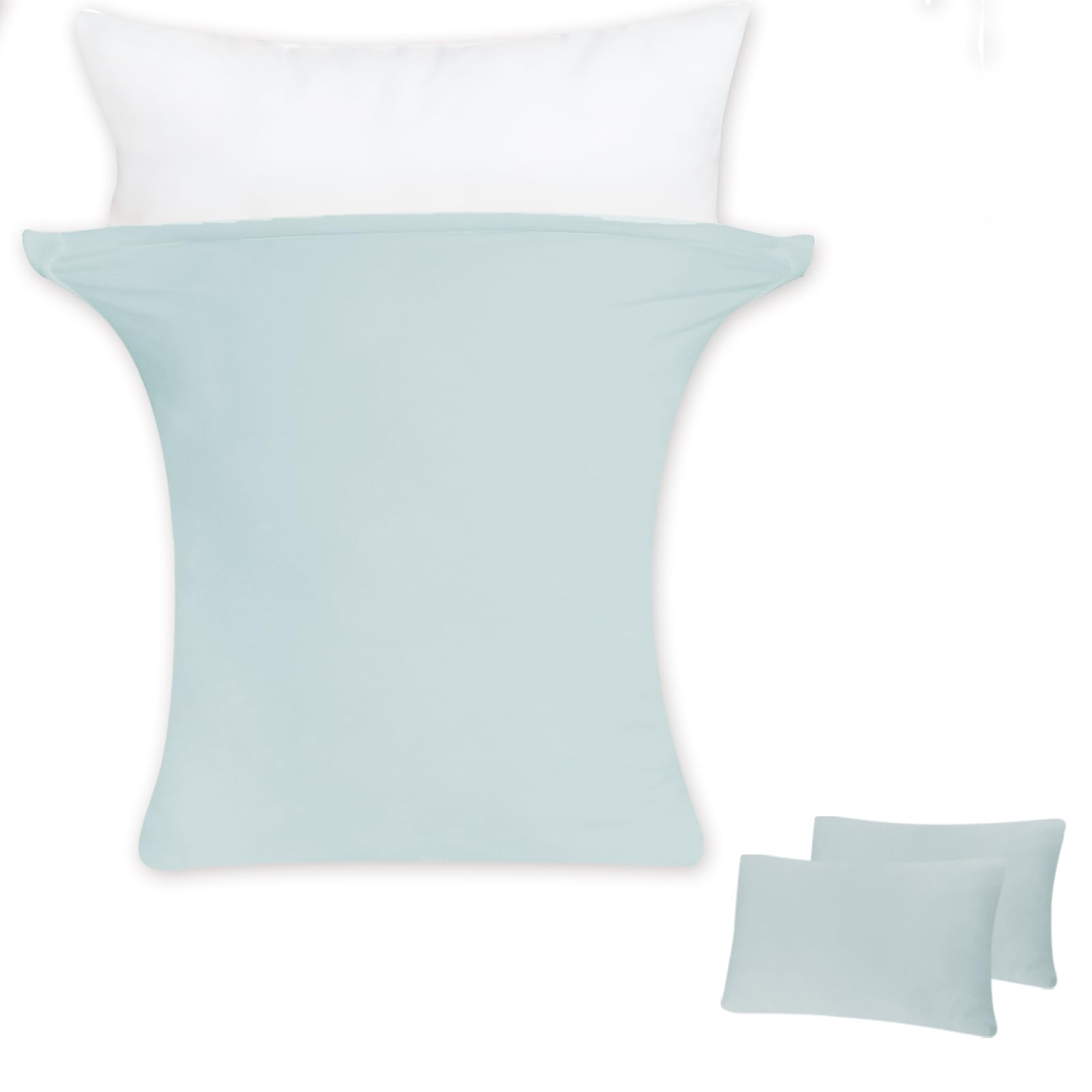 【送料無料】LUCKINSLEEP 枕カバー 色：グリーン、サイズ：43x63cm-50x70cm枕適用