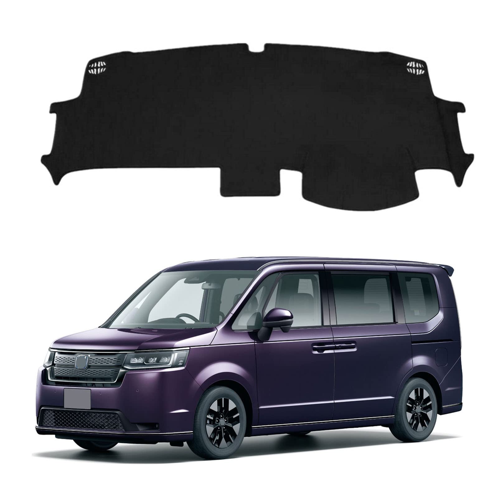 【送料無料】ダッシュボードマット 車種専用設計専用 車内 ダッシュボードカバー 日焼け防止 ダッシュボード 保護マット インテリア アクセサリー 内装パーツ 色：ブラック、サイズ：ステップワゴン RP6 RP7 RP8
