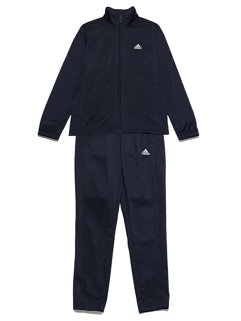 [Free Shipping] [adidas] Kids Tracksuit Set (Top and Bottom) for Boys. Color: Top: Legend Ink/White, Bottom: Legend Ink/White (IC5685), Size: 140