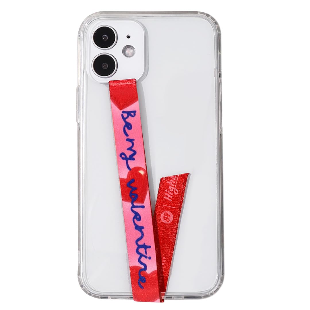 【送料無料】【ハイループ フォンストラップ Highloop】スマホケース ハンドストラップ フィンガーストラップ 落下防止 ワイヤレス充電対応 phonestrap (original) 色：92.レッド ハート サイズ：該当なし