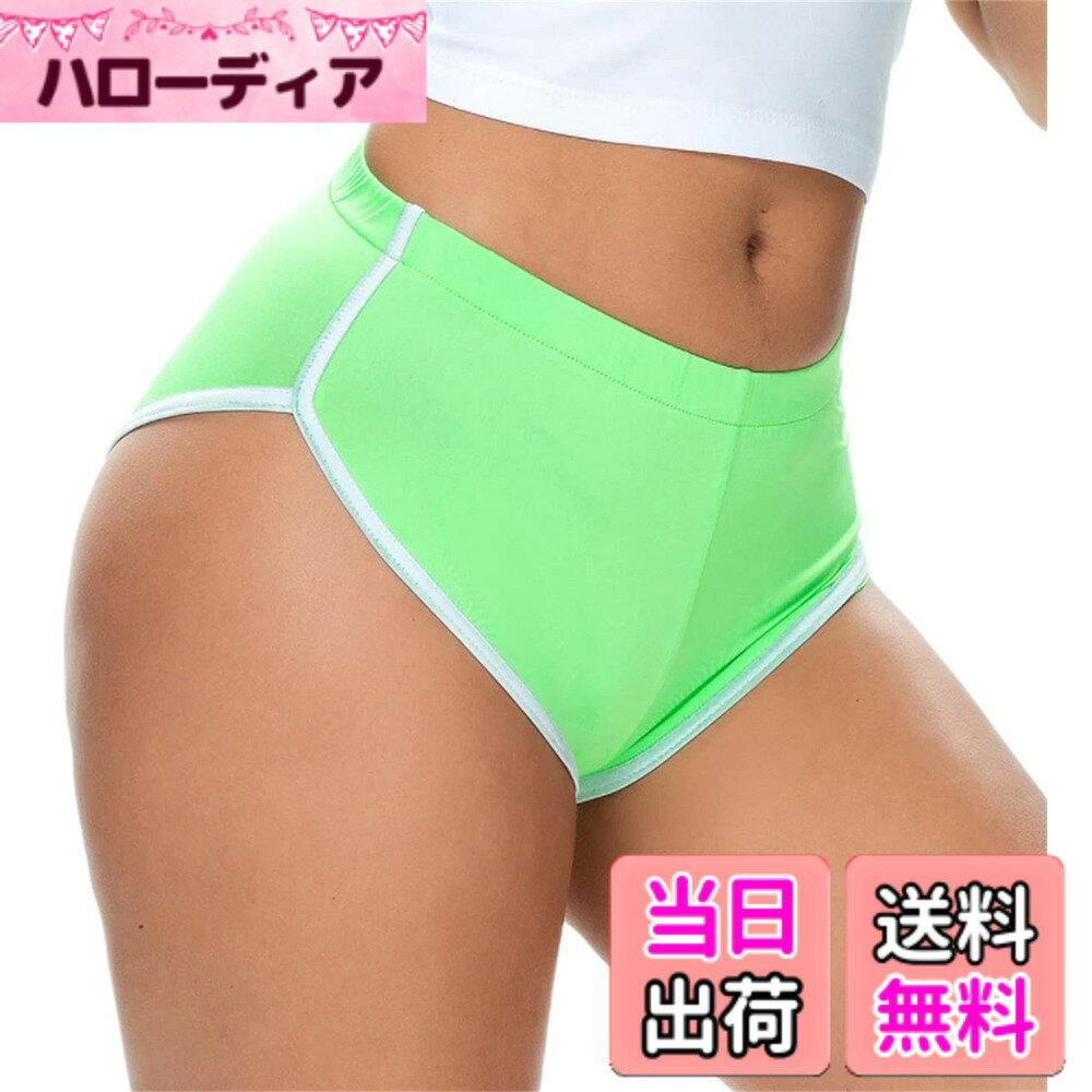 【送料無料】[newsight] 超セクシー ショートパンツ レディース スポーツ ランニング マイクロミニ ショーパン 短パン ホットパンツ 色：グリーン、サイズ：L