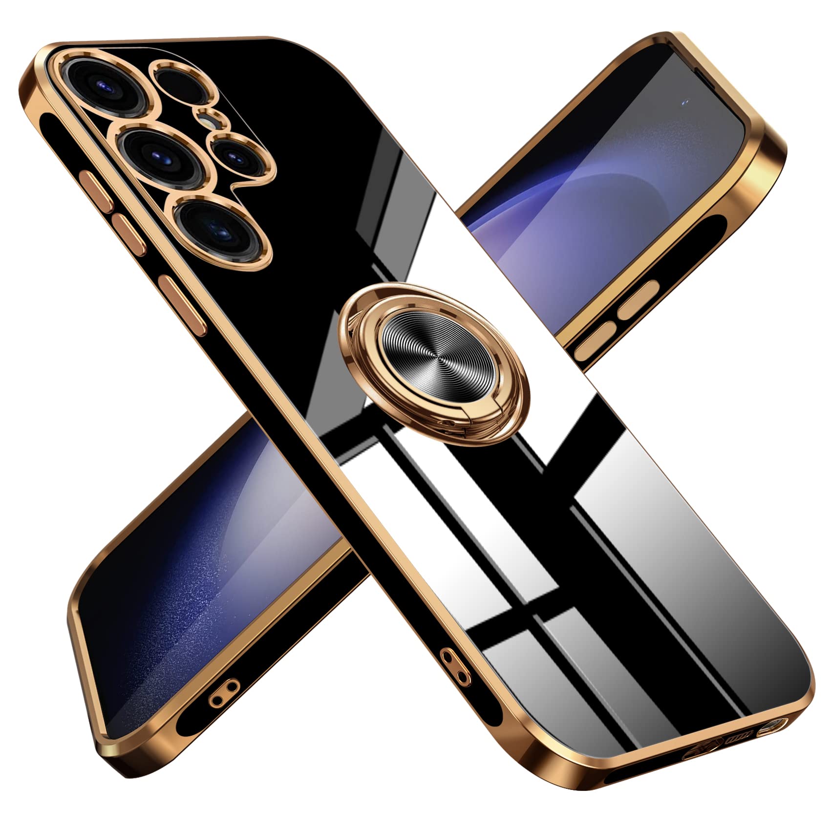 【送料無料】TMUJWS Galaxy S23 Ultra 用のケース リング 耐衝撃 レンズ保護 軽量 ...