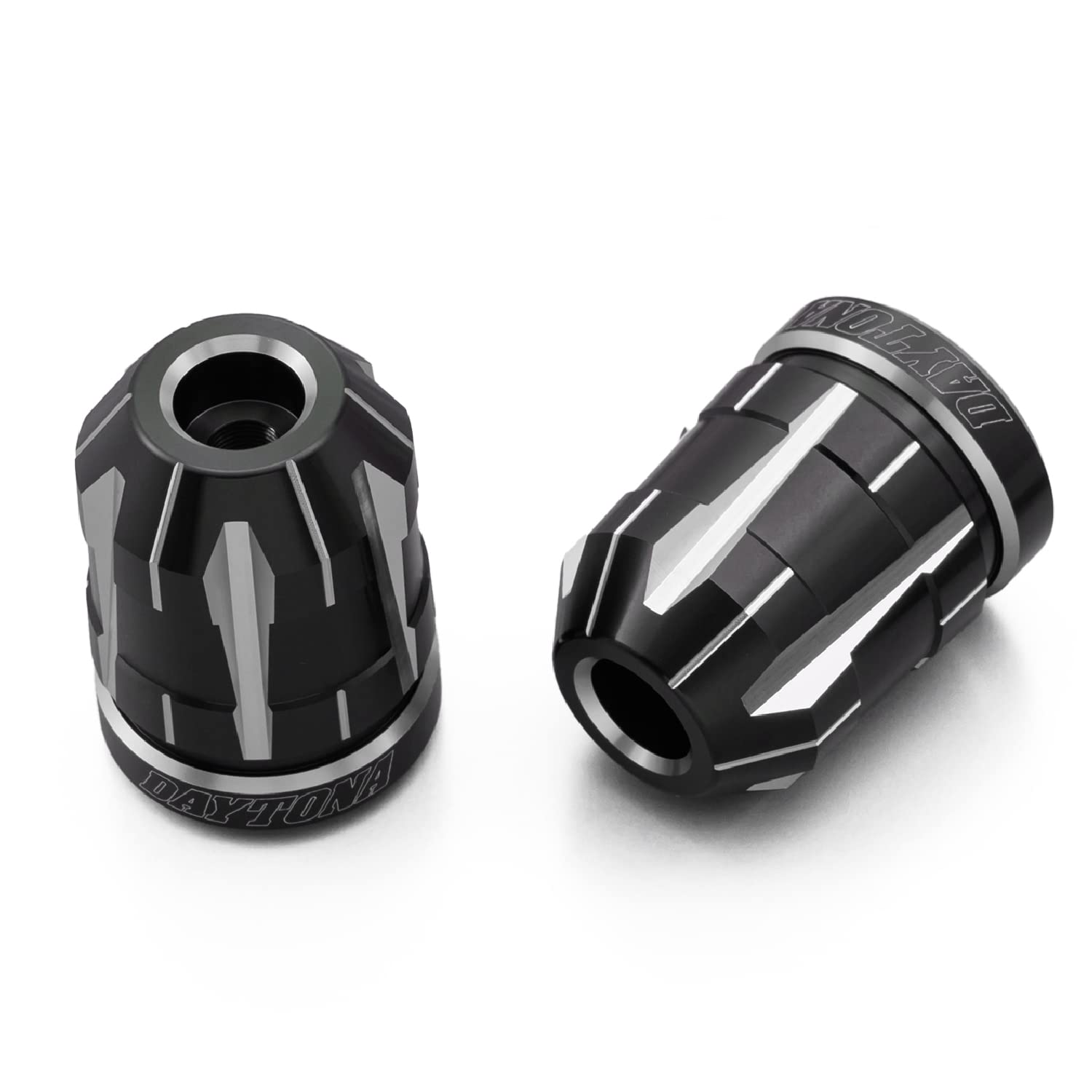 【送料無料】デイトナ(Daytona) PREMIUM ZONE(プレミアムゾーン) バイク用 バーエンド TECHNO/BRICK/KIRIKO/スクラッチ 色：アッシュシルバー、サイズ：ホンダ(M6)