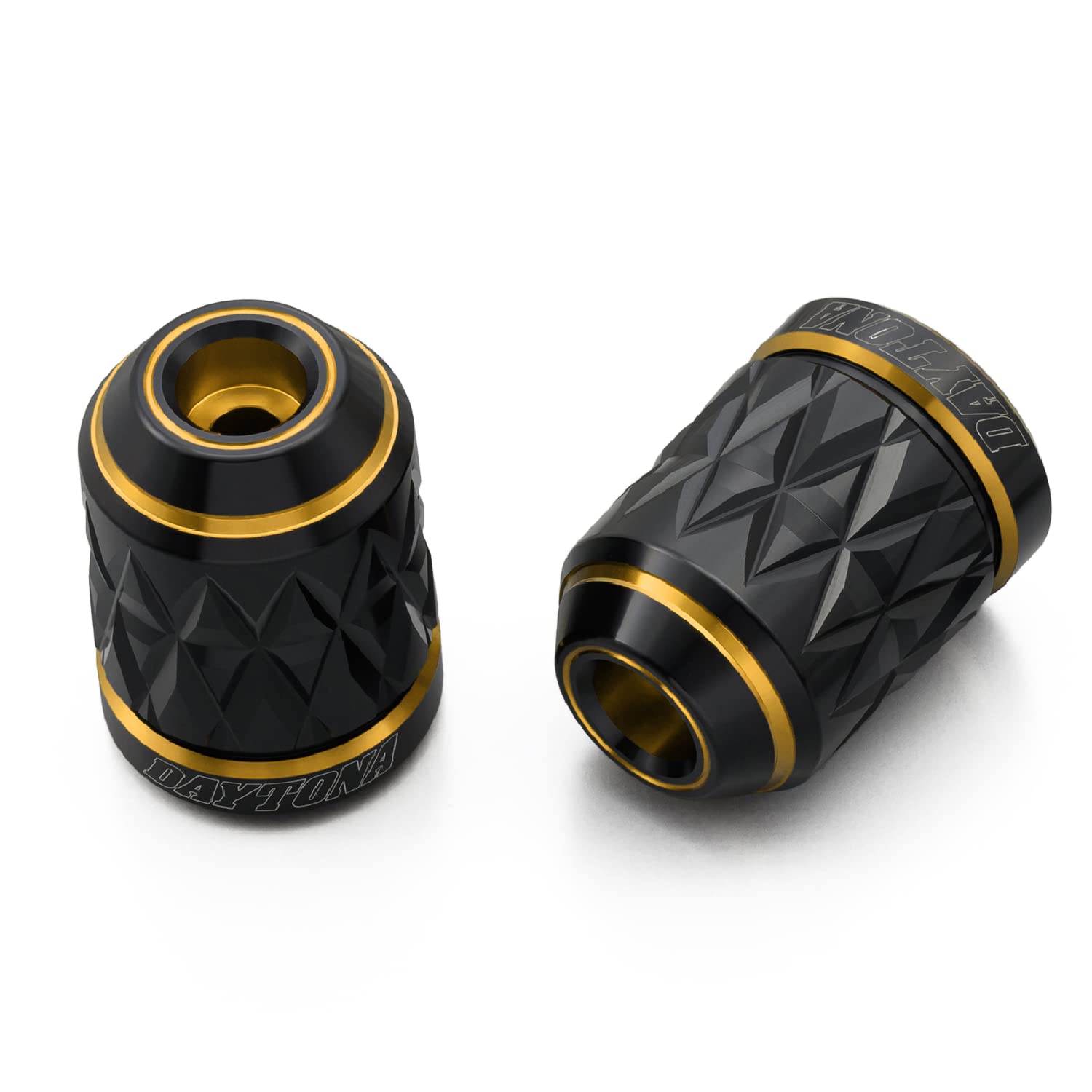 【送料無料】デイトナ(Daytona) PREMIUM ZONE(プレミアムゾーン) バイク用 バーエンド TECHNO/BRICK/KIRIKO/スクラッチ 色：ゴールド、サイズ：ホンダ(M6)