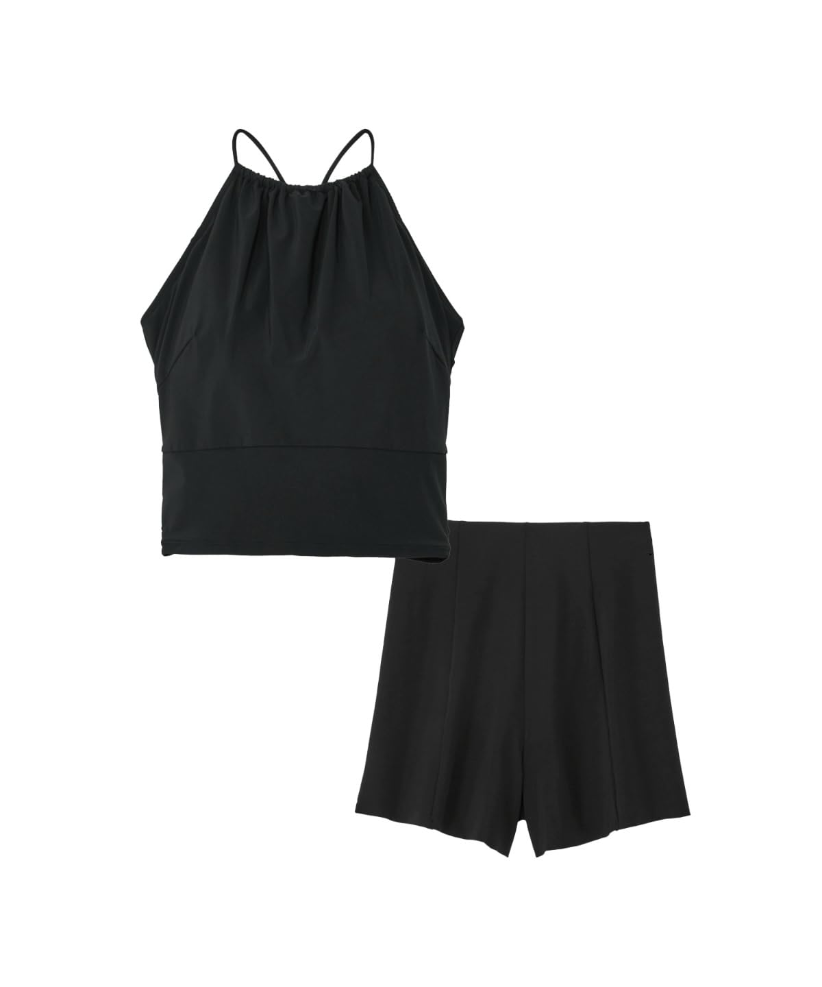 Speedo(スピード) レディース Cross Knot Separates クロスノットセパレーツ セパレート SFW22380 UVカット機能 ストレッチ レジャー ヨガ 色：ブラック、サイズ：M