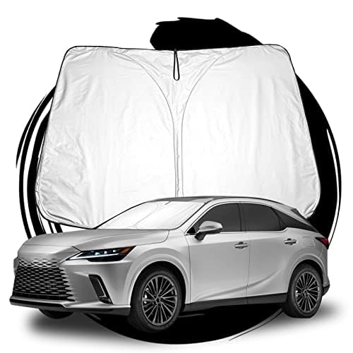 【送料無料】ruiya S G O S N 新型 車 専用 サンシェード 日よけ 車用サンシェード 車中泊 折り畳み パーツ 折り畳み式 フロントガラス用 吸盤不要 カスタム UVカット 色：グレー、サイズ：レクサス rx 5代目 RX350h RX450h＋ RX500h 2022新型