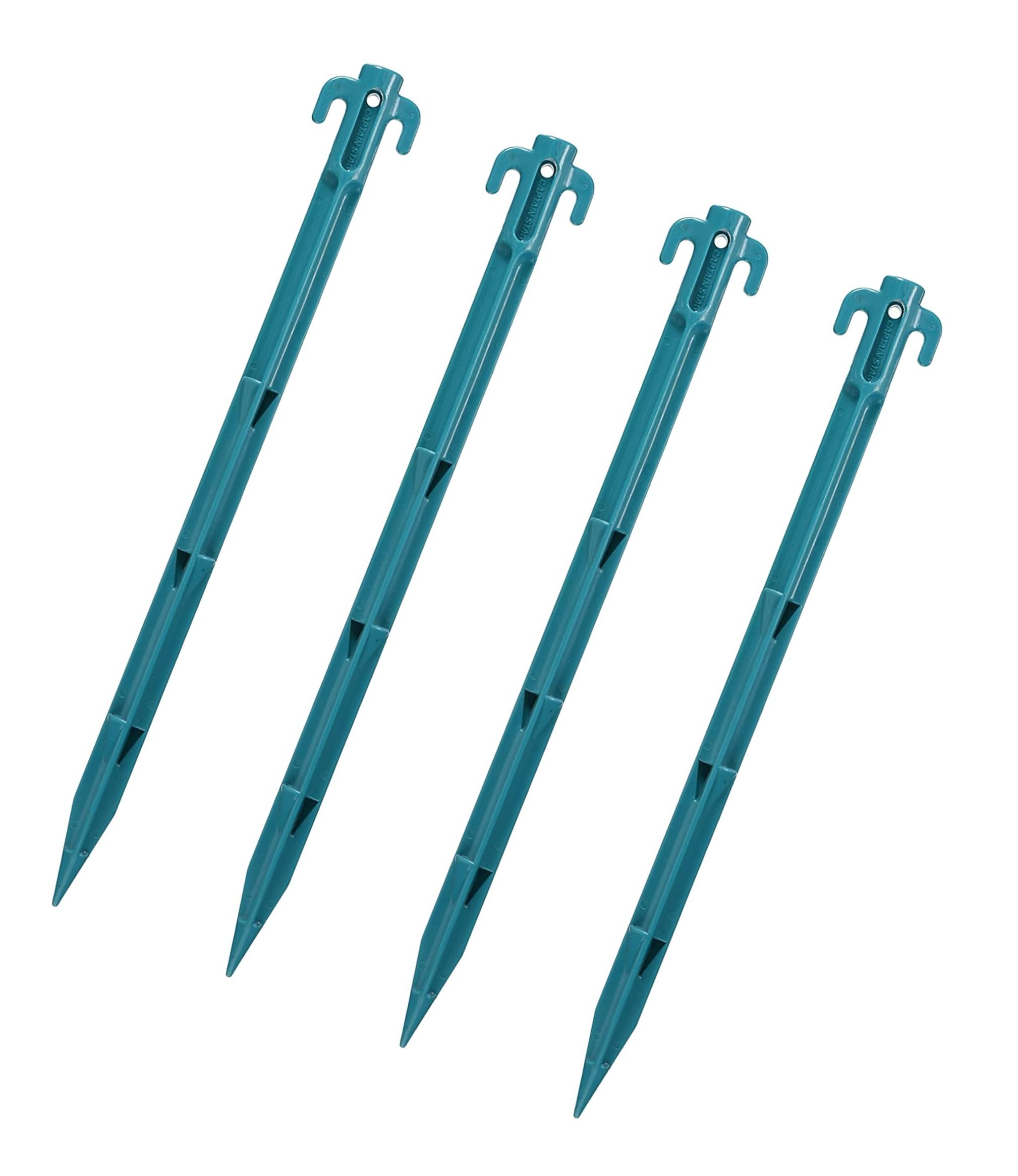 [Free Shipping] [Limited Edition] CAPTAIN STAG Tent Pegs [45.5cm/Set of 4] PC Sand Pegs Plastic Pegs UZ-13307 Color: Turquoise Blue
