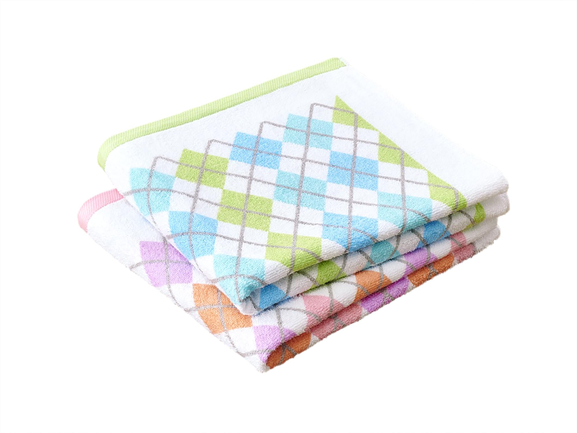 【送料無料】Kosugizen 泉州産バスタオル スキップライン 色：ピンク、グリーン、サイズ：約62x120cm