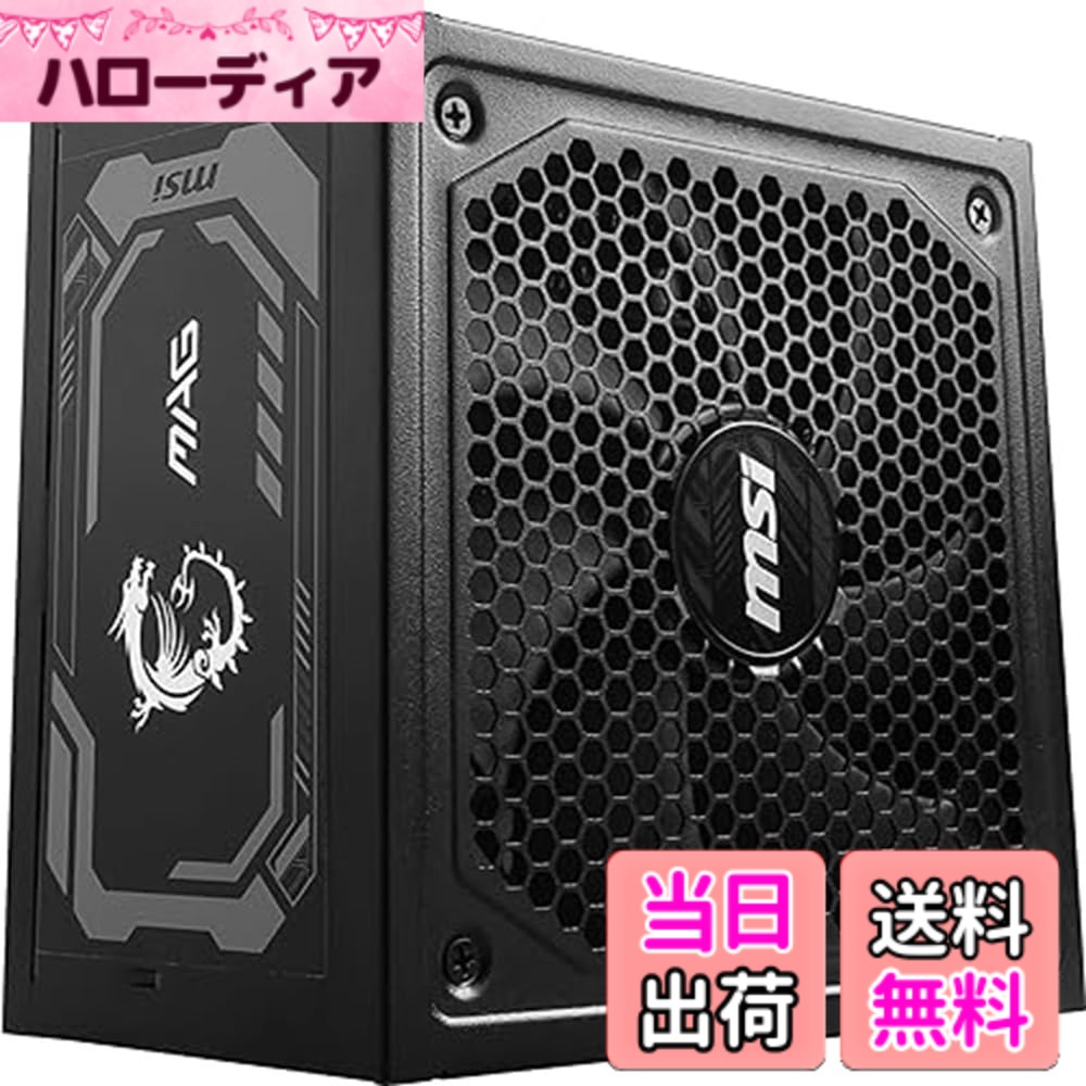 【送料無料】MSI PC電源ユニット 850W/750W/650W 色：ブラック、サイズ：1000W
