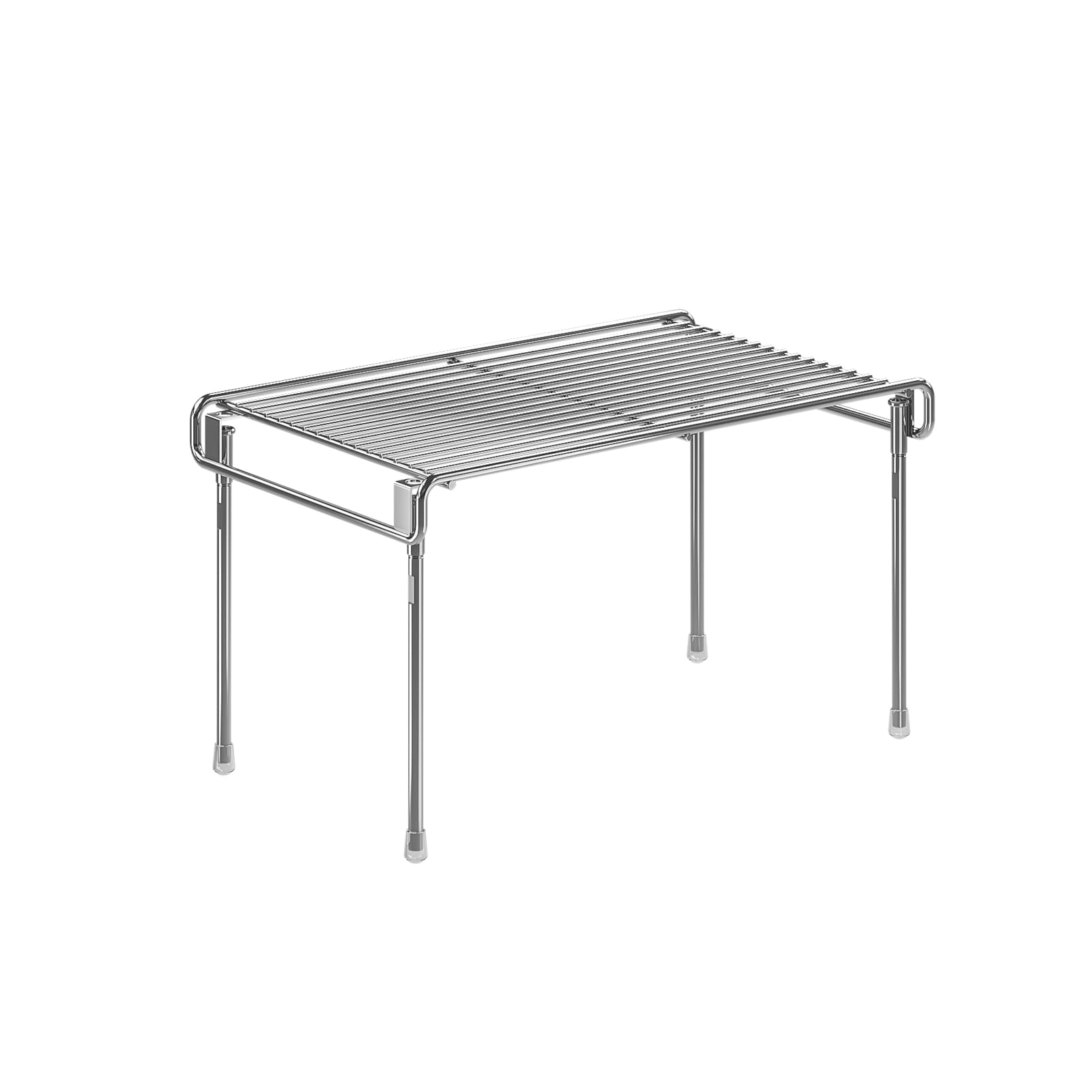 【送料無料】シンク下収納ラック 色：シルバー、サイズ：18.8CM-短い