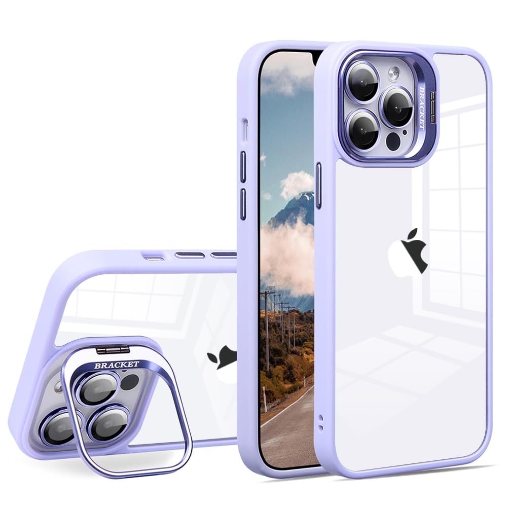 【送料無料】JOOBOY iPhone対応 ケース レンズスタンド付き クリア PC背面+TPUバン...