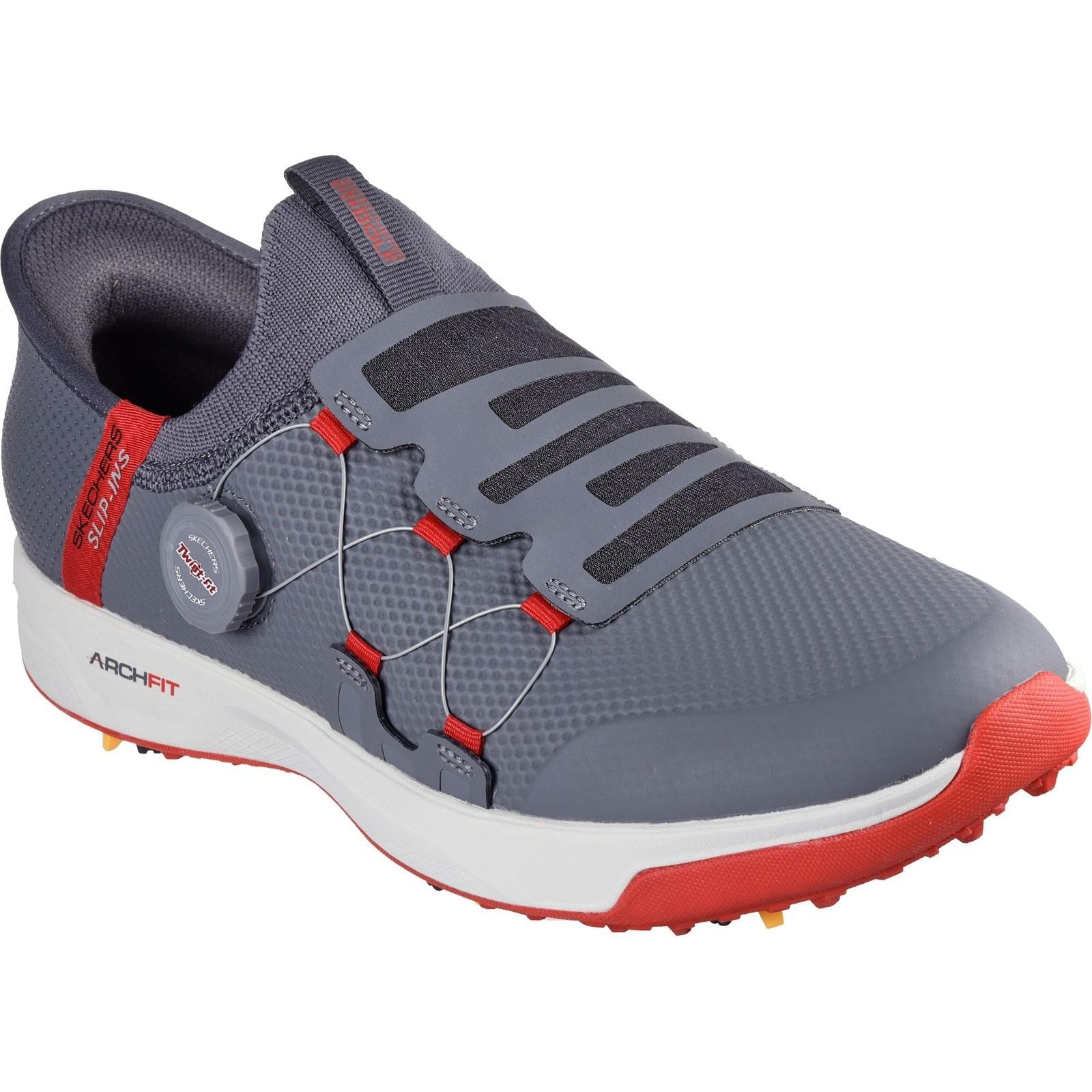 Golf - 【送料無料】[スケッチャーズ] ゴルフシューズ スリップインズ ゴー ゴルフ エリート GO GOLF ELITE VORTEX S-INS 214076-CCRD/メンズ 色：チャコールグレー、サイズ：25.5 cm