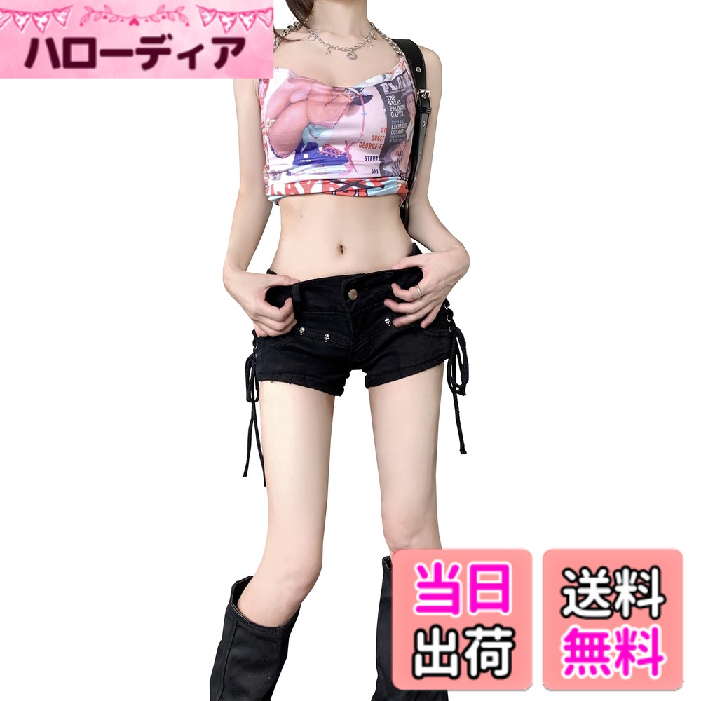 商品情報商品の説明主な仕様 [JIYUTOR]★仕様:カラー:ブラック　サイズ:S/M/L/XL　適用場合：通勤、通学、旅行、デート 適用季節:春夏[JIYUTOR]★【魅力的なデザイン】サイドクロスデザインがとてもおしゃれなハイウエストデニムショートパンツ。[JIYUTOR]★【綺麗なAラインシルエット】綺麗なAラインシルエットでヒップラインや脚を美しく見せてくれます。一目惚れなアイテム。ハイウェストで着心地がいい。[JIYUTOR]★【合わせやすいパンツ】年齢問わず、どんな女性にもお洒落なコーディネートを楽しんでいただけますよ。ロングブーツとも好相性！使い回しやすくどんなコーデにも合わせやすいシンプルなショートパンツです。[JIYUTOR]★【幅広い着用】普段使いはもちろん、リゾート キャンプ アウトドア 海 学生さん 女子会 デート 合コン お呼ばれ 海外旅行 ビーチファッションに着ても可愛いです。シューズはスニーカも可愛いですが ミュールやパンプス で女性らしさをプラスしてもお洒落です。