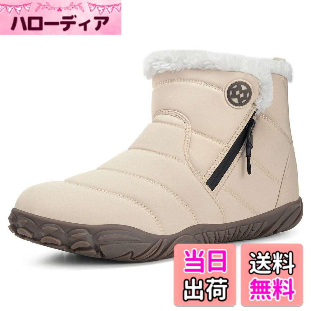 商品情報商品の説明主な仕様 【防寒性】内側には長いボアがあり、ふかふかで暖かく足を包み込んでくれます。素足で履いても気持ちが良いです。防寒対策にピッタリで冬の通勤、通学、旅行、お出かけに暖かさを提供します。【防水性】アッパー全体は耐水性能が高い防水生地を使用し、雨や雪の日でも安心して履けます。長期間着用したら、水が浸入する可能性があります、どうかご注意をお願い致します。※完全防水ではないことをご了承ください。【防滑性】アウトソールはラバー製で、グリップ力に優れているため、雪道、凍結路面、岩場や砂利道でも滑りにくいます。【履きやすい】スノーブーツの両サイドにファスナーが付き、履き口を大きく開ける、足が入れやすくて、履き脱ぎ簡単です。【ファッション性】シンプルなデザインと落ち着いたカラーはどんなコーディネートにも合わせやすいです。男女問わずおすすめのブーツです。