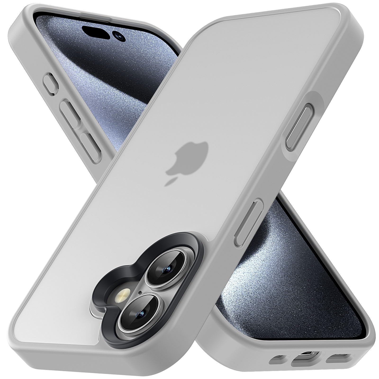 【送料無料】COSOIK iPhone 15 16Pro 17 Pro Maxケース 色：グレー、サイズ：iPhon...