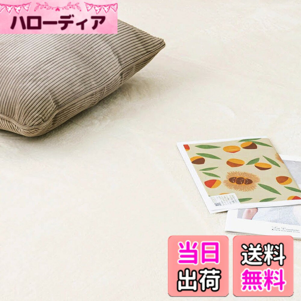 商品情報商品の説明主な仕様 【組成】 表面：ポリエステル100％　中材：ウレタンフォーム（3mm）　裏面：不織布（滑りにくい加工）【生産国】 中国【備考】 洗濯機で洗えます。（ドラム式不可） 床暖房対応・ホットカーペット対応。まるで泡立てたメレンゲみたい！思わず触れたくなるようなふんわりなめらかタッチラグ。毛足短めでゴミが入り込みにくく日々のお手入れが簡単に。また、汚れても洗濯できるから安心です。折り畳んでコンパクトに。軽量設計で女性でも簡単に持てるのでお掃除や移動もラクラク♪裏面は、不織布の上にドットの滑り止め加工を施しています。滑りにくいという安心さに加え、掃除機をかける際もマットがズレにくいので、お手入れがしやすいです。ホットカーペット対応なので、普段はラグとして、冬はホットカーペットカバーとして、季節を問わずお使いいただけます。
