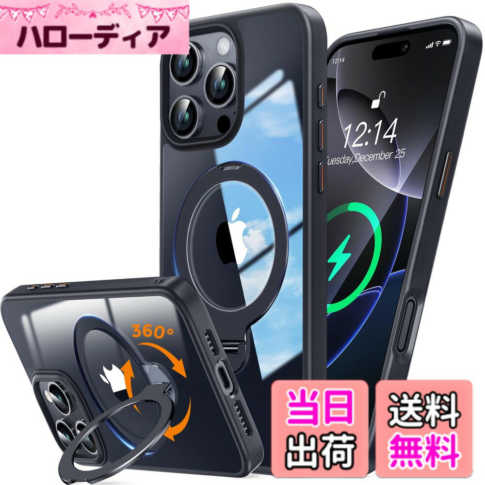 【送料無料】【伝統を破る！360°ゼンマイ式スタンド！】Rosycover iPhone 12/12 Pr...