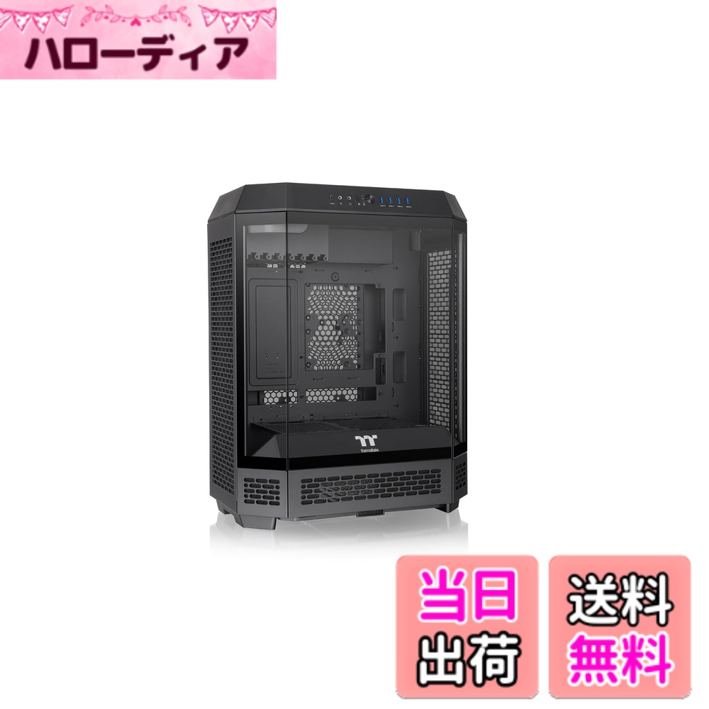 Thermaltake The Tower 600 色：ブラック、サイズ：Mid Tower