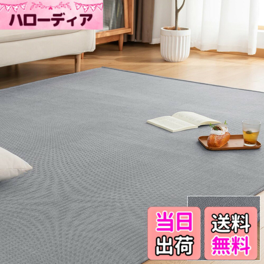 【送料無料】Sun Deco ラグマット 春夏用 ヘリンボーン柄 SD-I011-FT 色：ダークブルー、サイズ：135x185cm（約1.5畳）