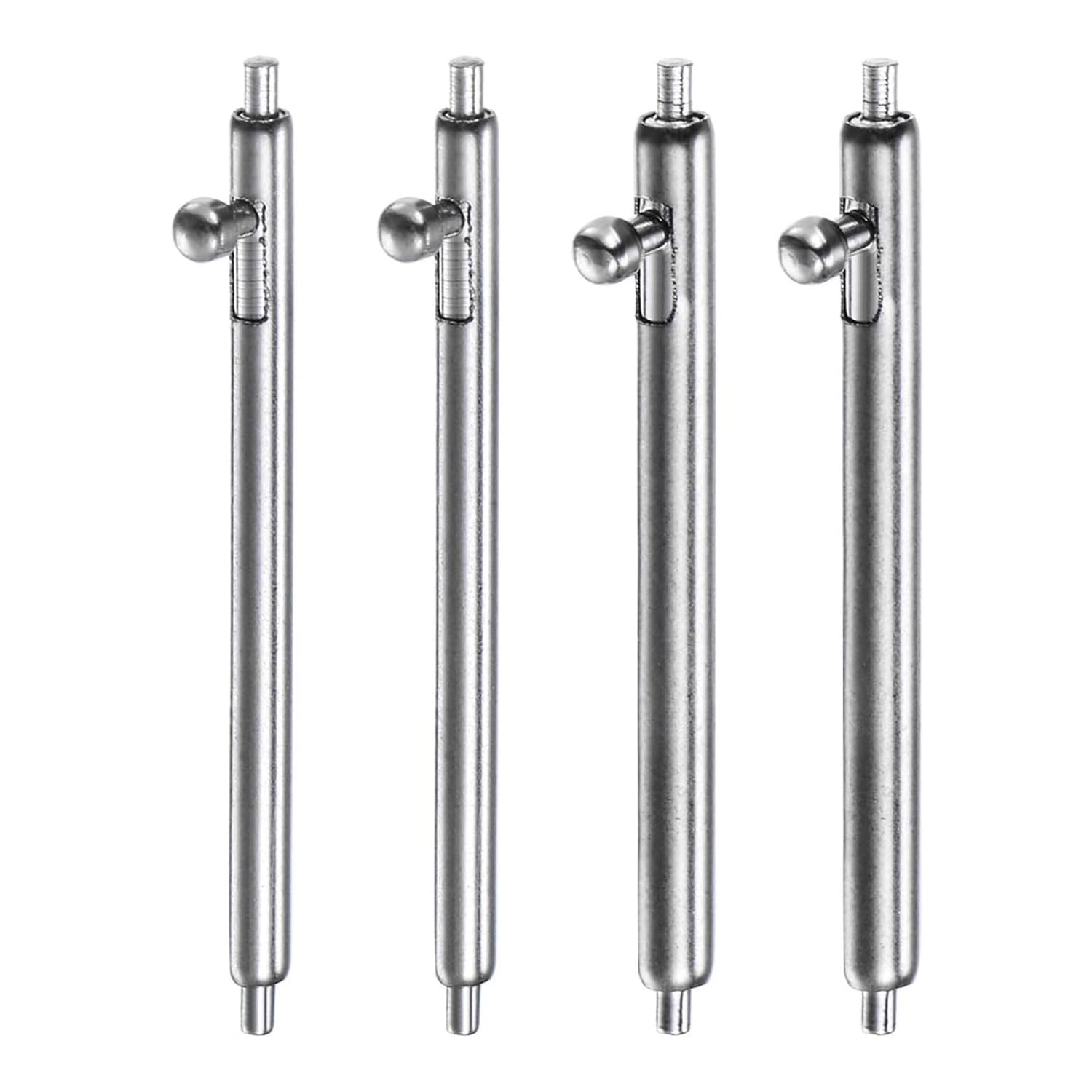 【送料無料】Jumpsunfun 時計ベルト用ステンレススチール バネ棒 Quick Release 直径(Φ)1.5mm ワンタッチピン 腕時計汎用スプリングバー 4本セット サイズ：14mm