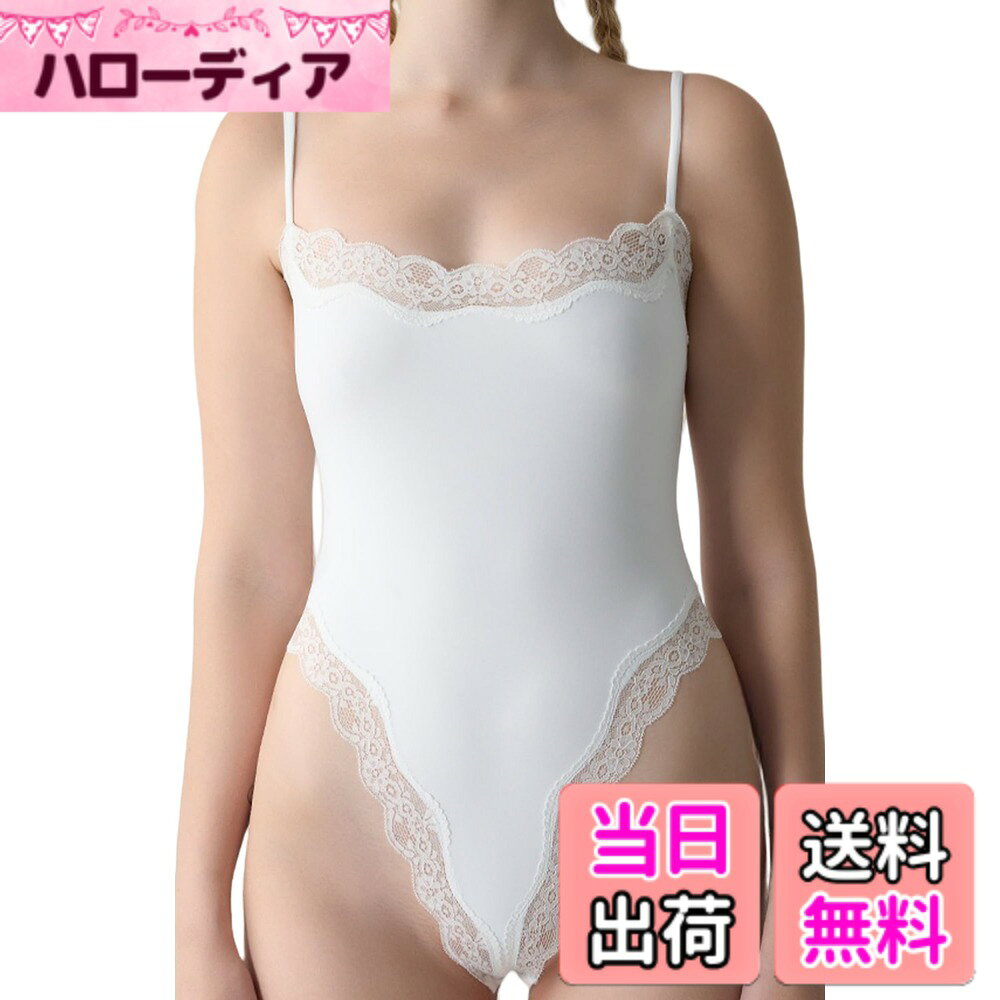 【送料無料】[Maeau] レディース レオタード 補正下着 シェイプアップ ボディスーツ キャミ タイツ ボディシェイパー お腹引き締め ヒップアップ インナー 高弾性 美尻 可愛い レース 色：ホワイト、サイズ：XL hellodear-11324702 ハローディア楽天市場店 パッケージ画像